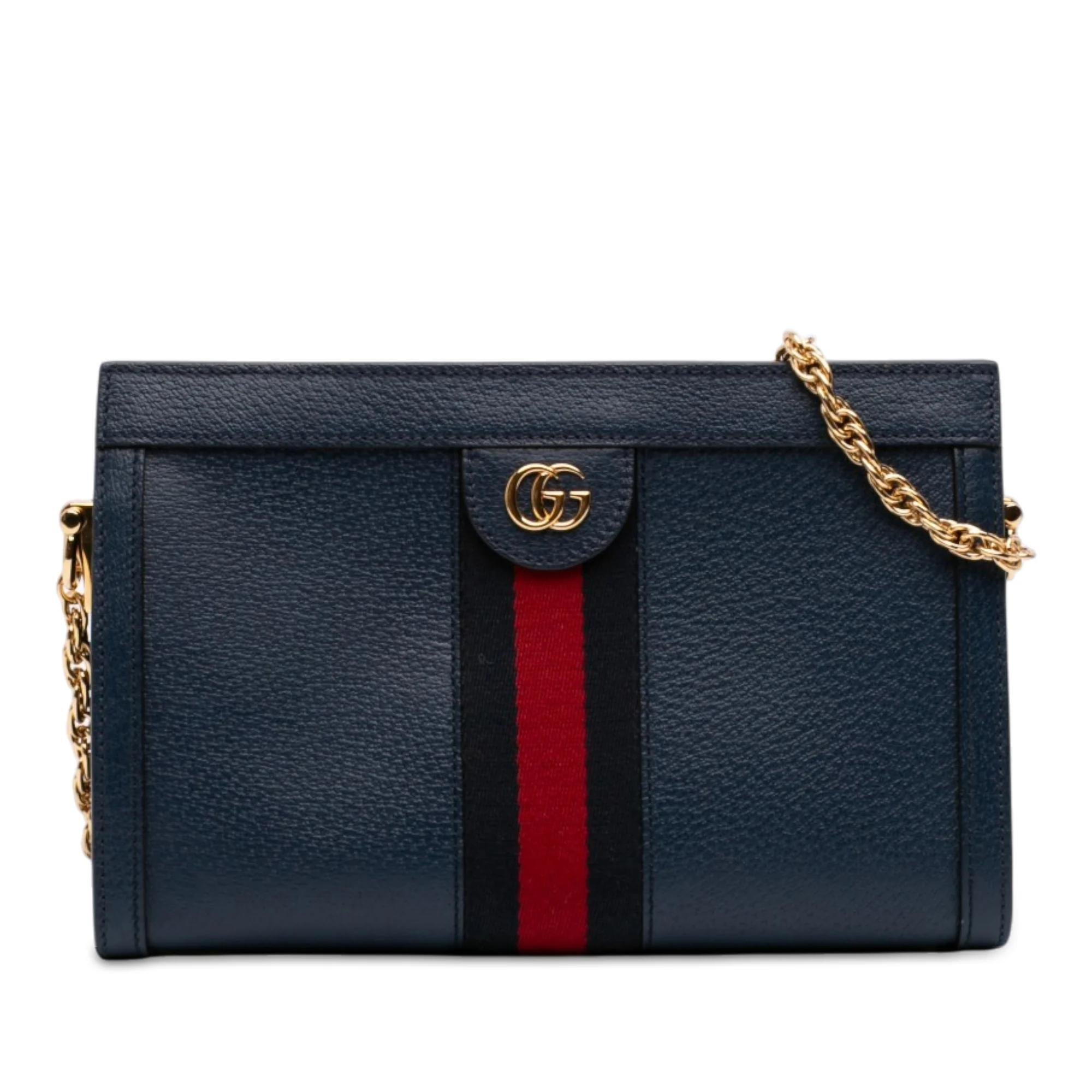 Ophidia Chain pony-style calfskin handbag