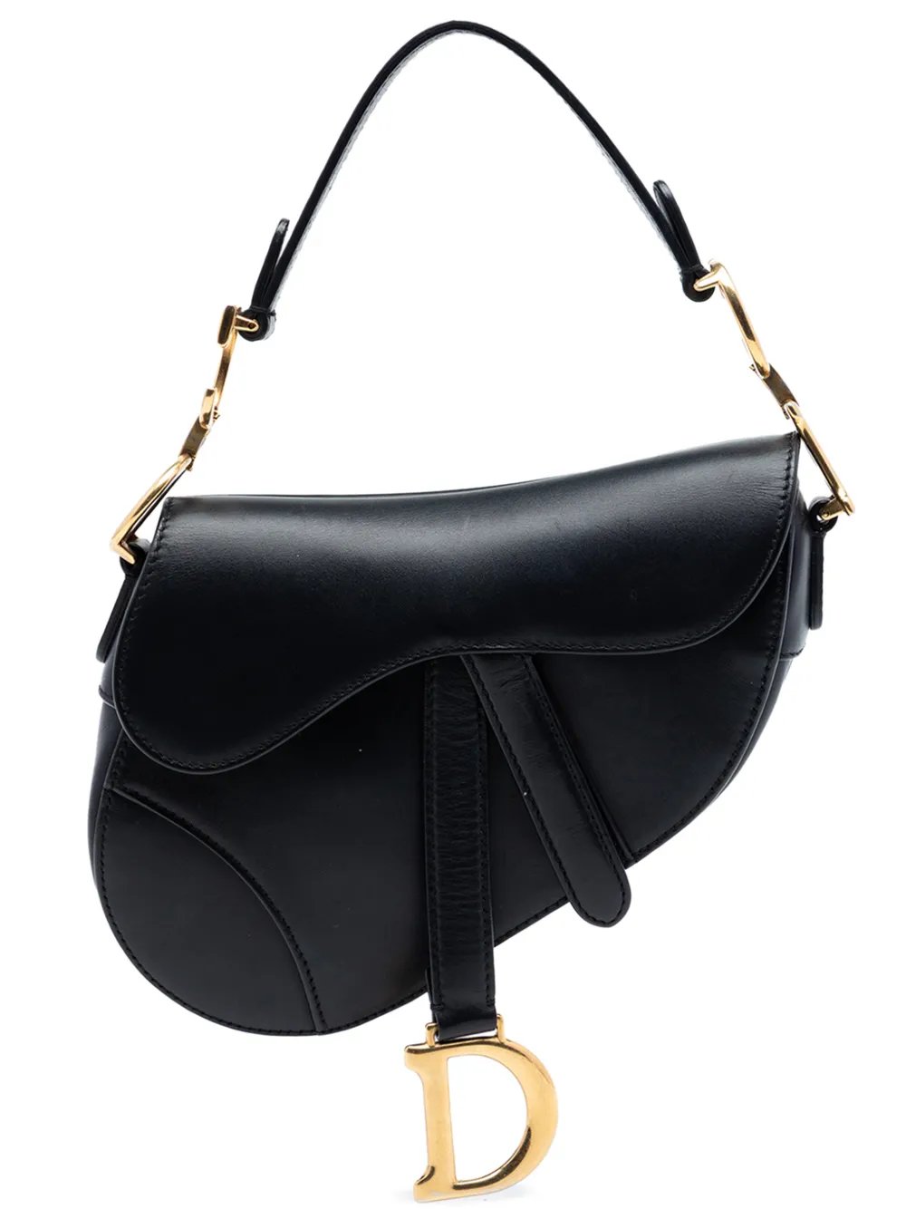 2018 Mini Smooth Calfskin Saddle Bag satchel
