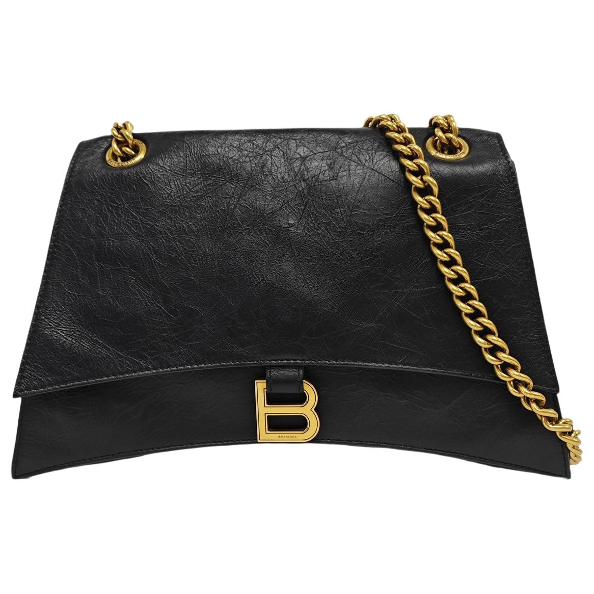 Crush leather crossbody bag