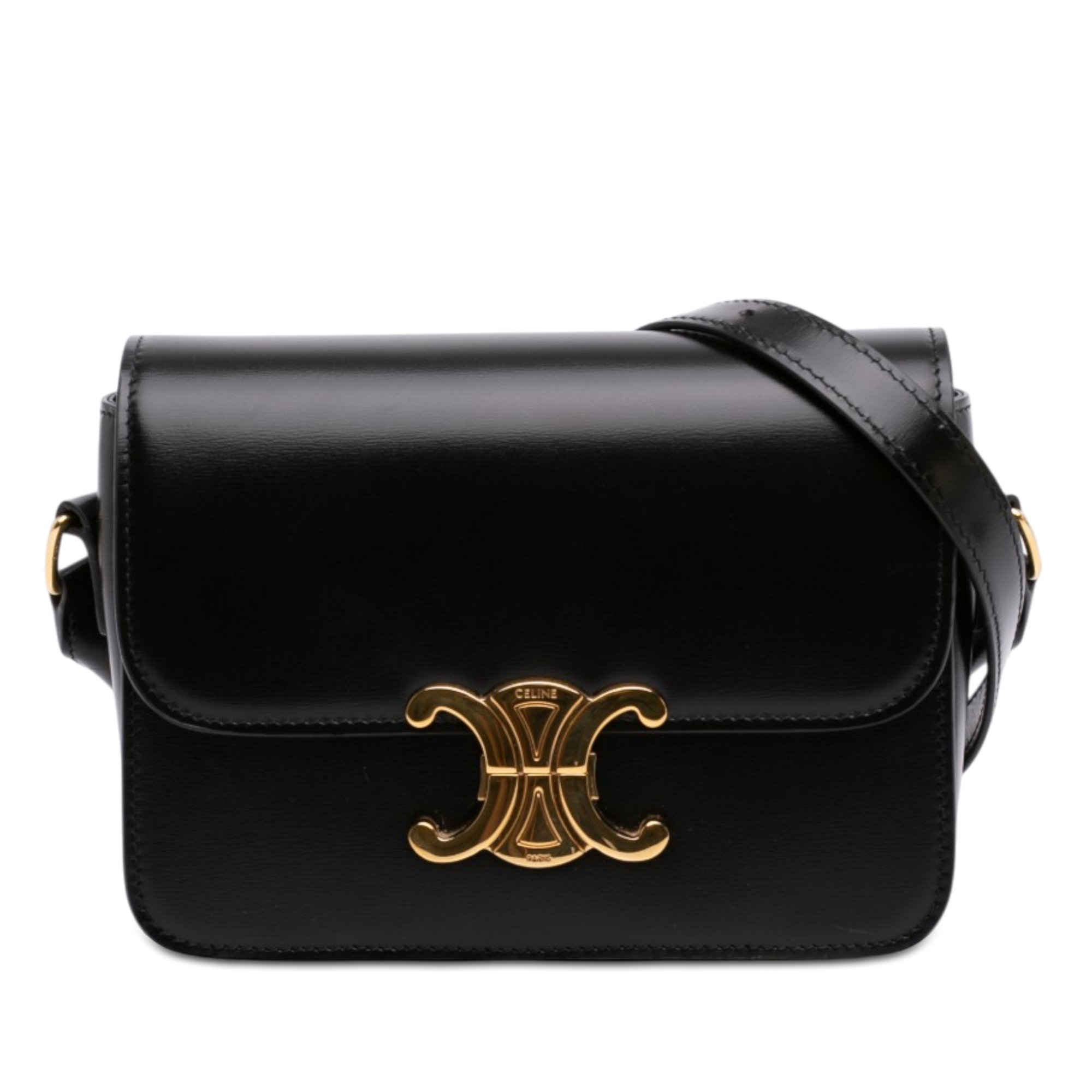 Triomphe leather handbag