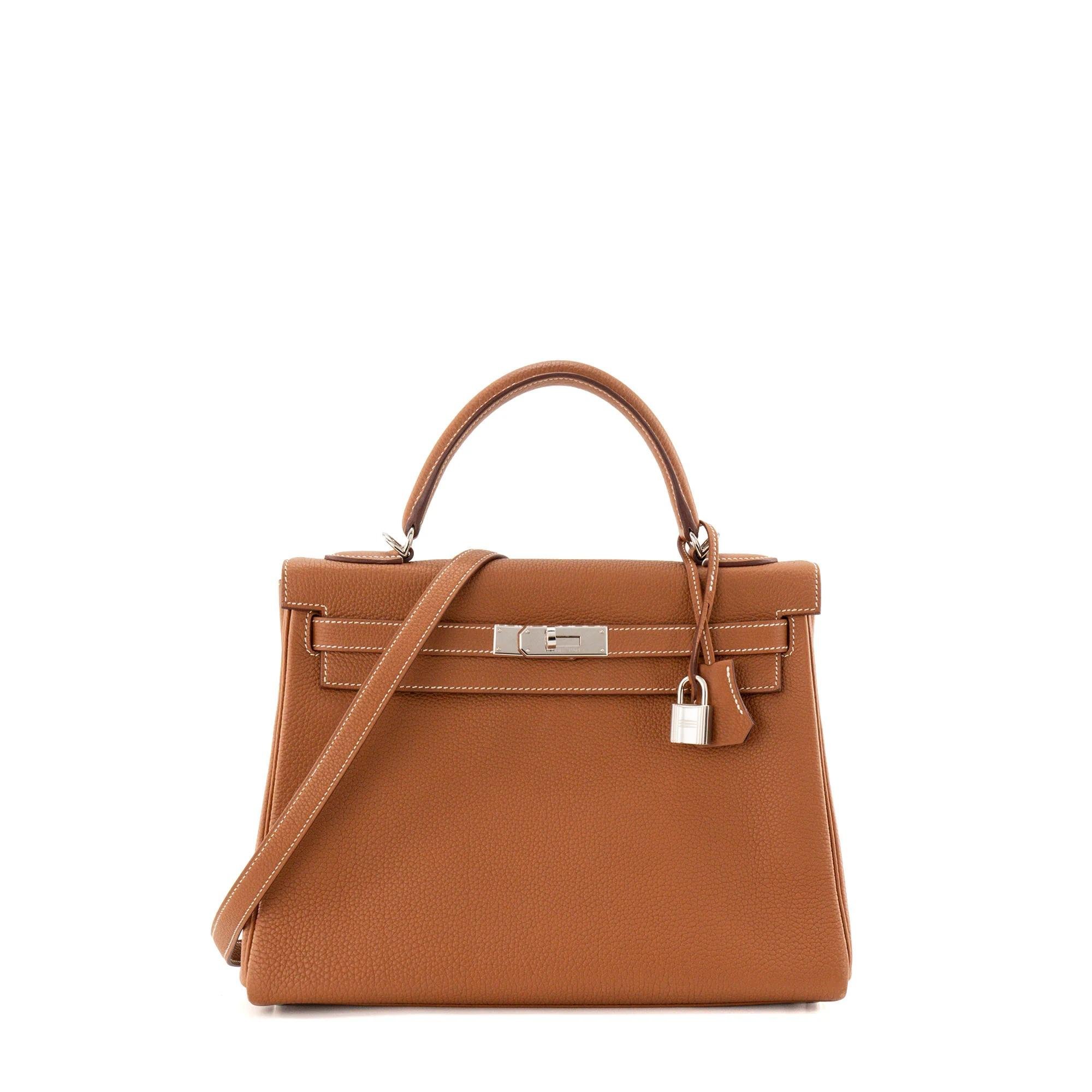 Kelly 32 leather handbag