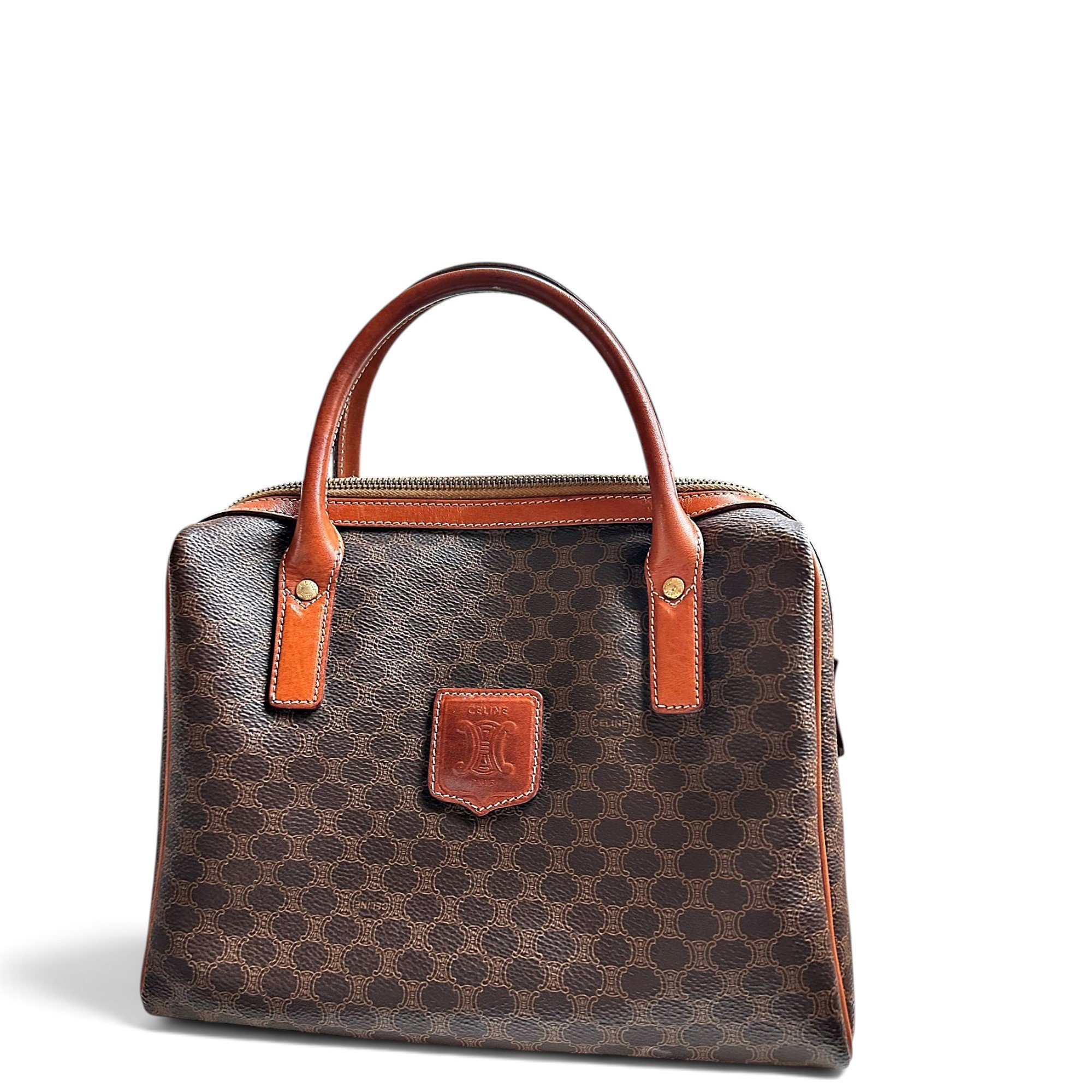 Leather bowling bag