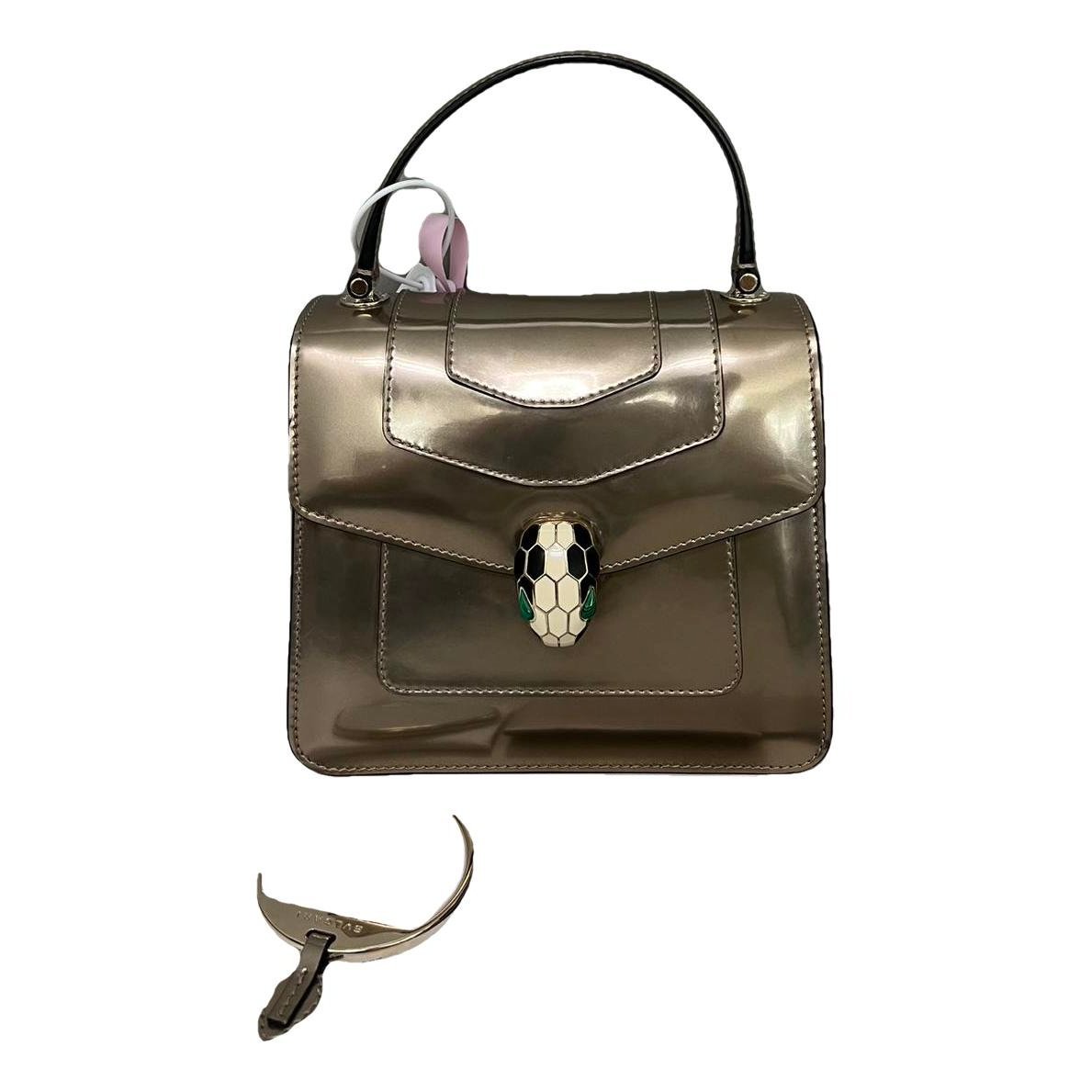 Serpenti patent leather handbag