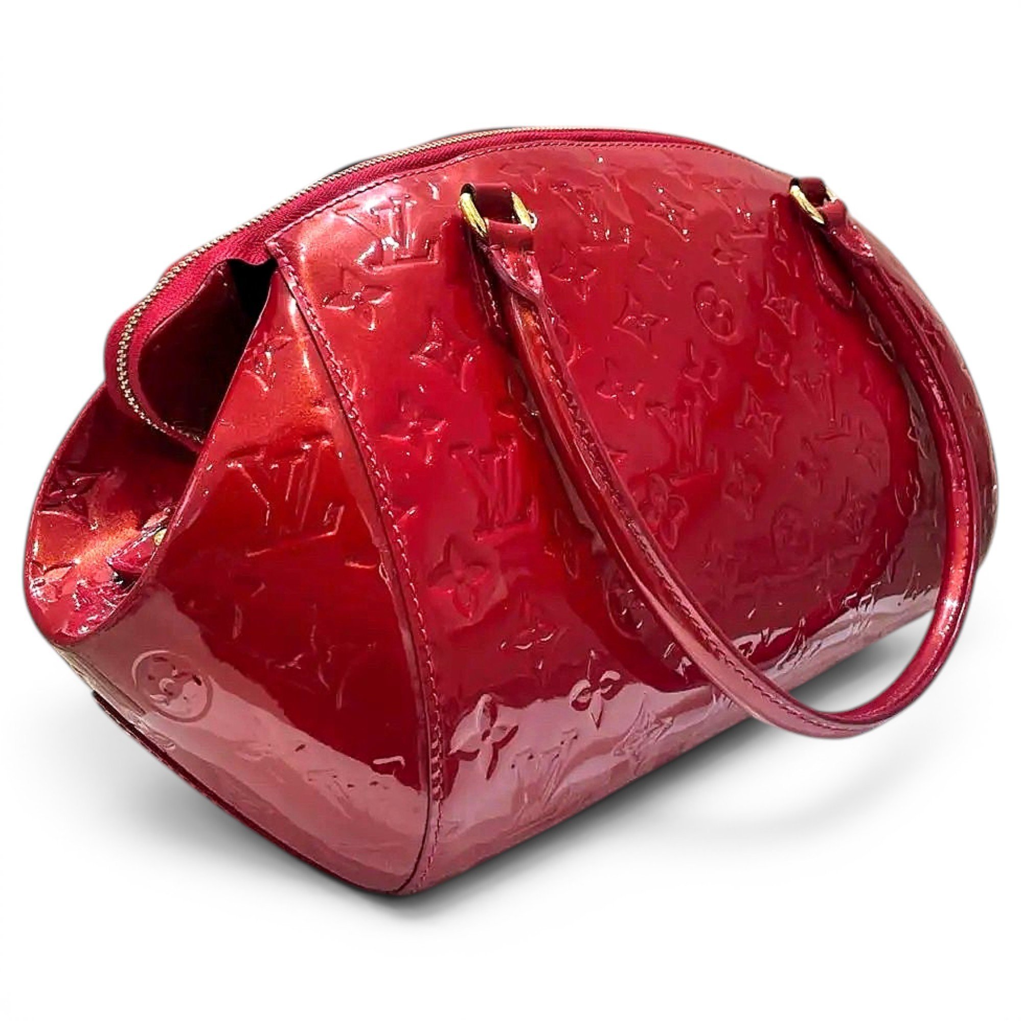 Sherwood patent leather handbag