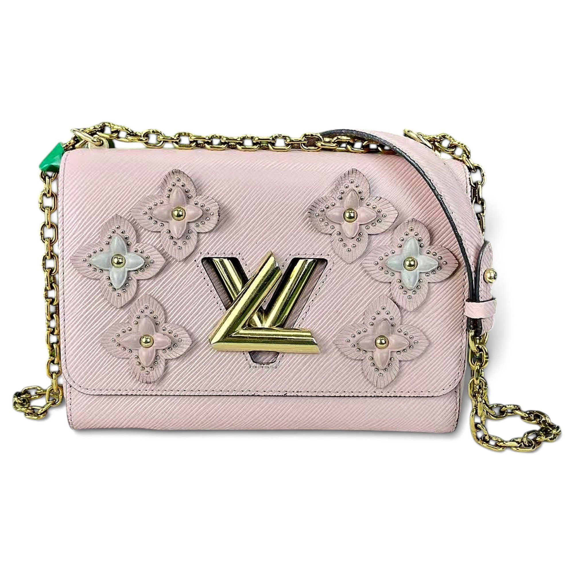 Twist leather handbag