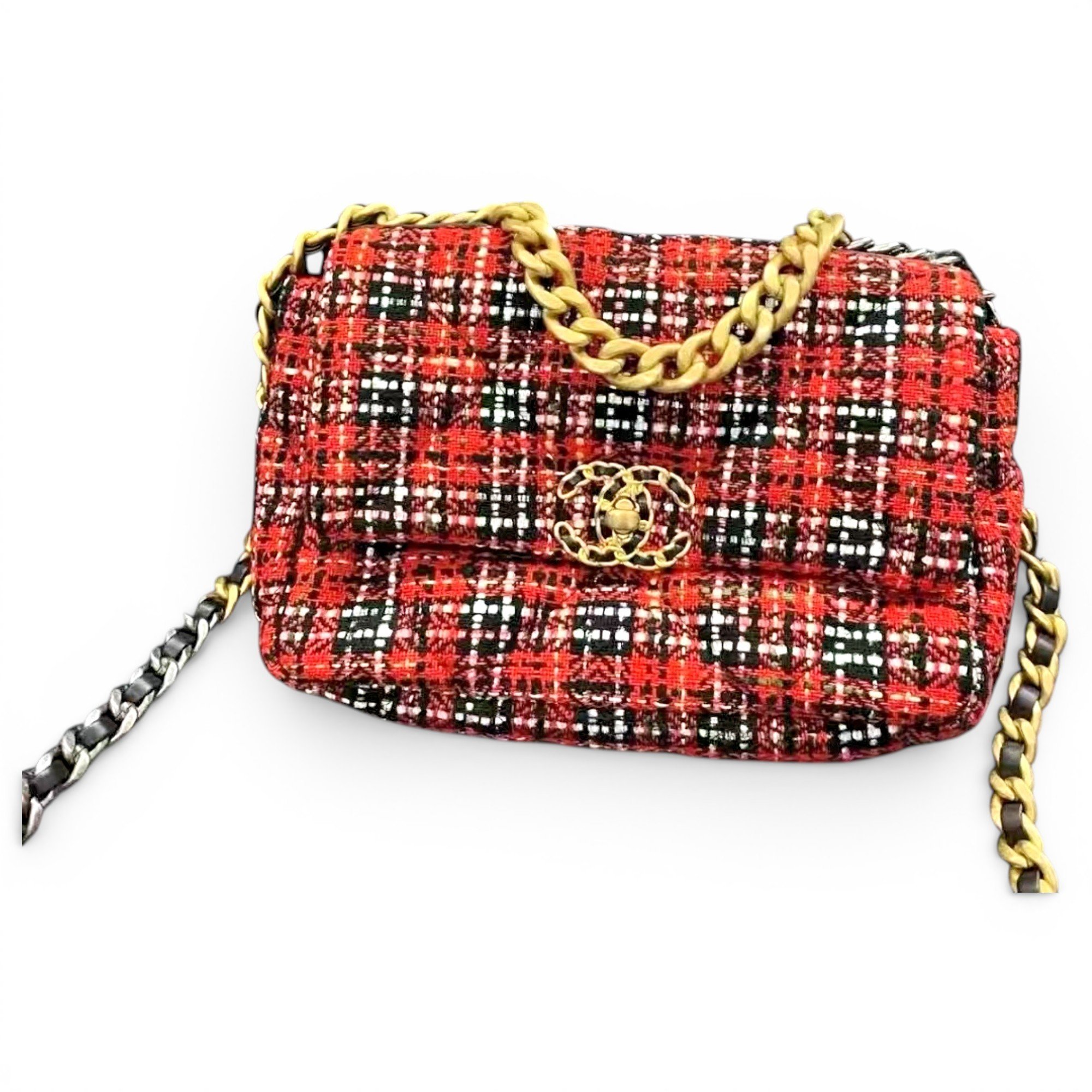 Chanel 19 tweed handbag