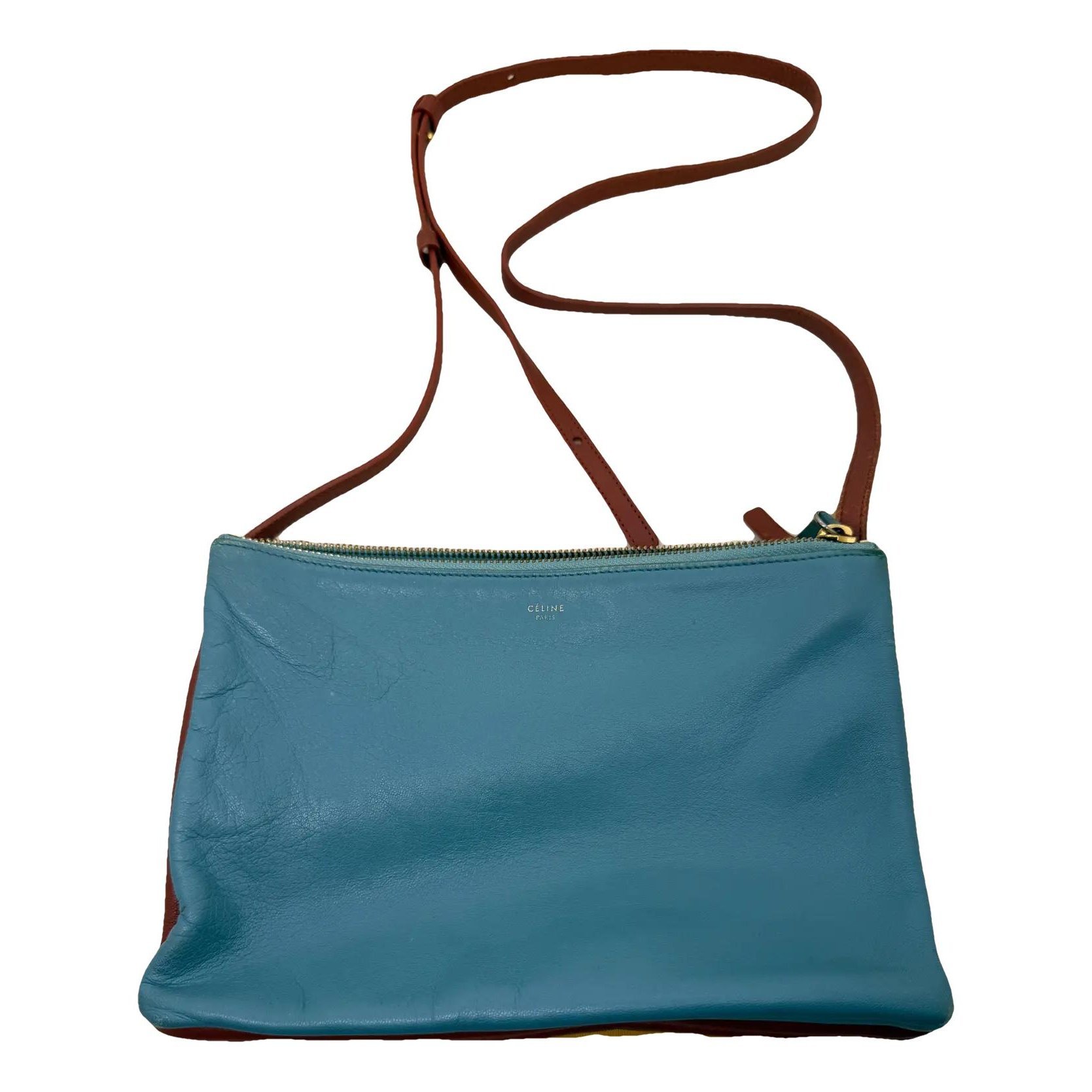 Trio leather crossbody bag