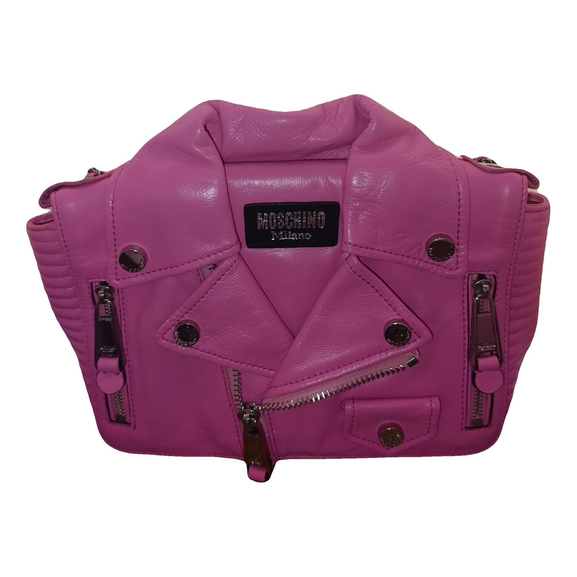 Moschino Biker leather crossbody bag