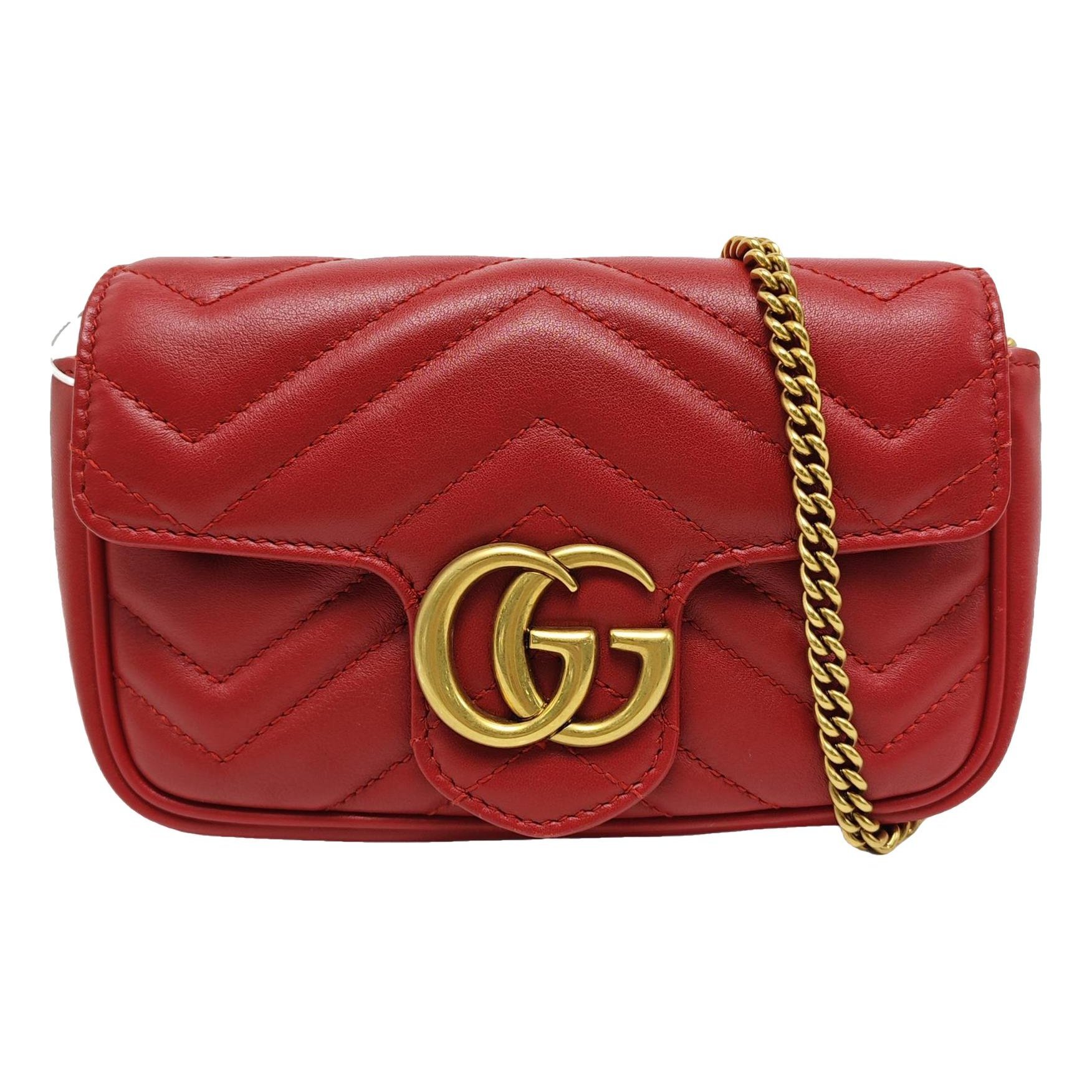GG Marmont Flap leather crossbody bag