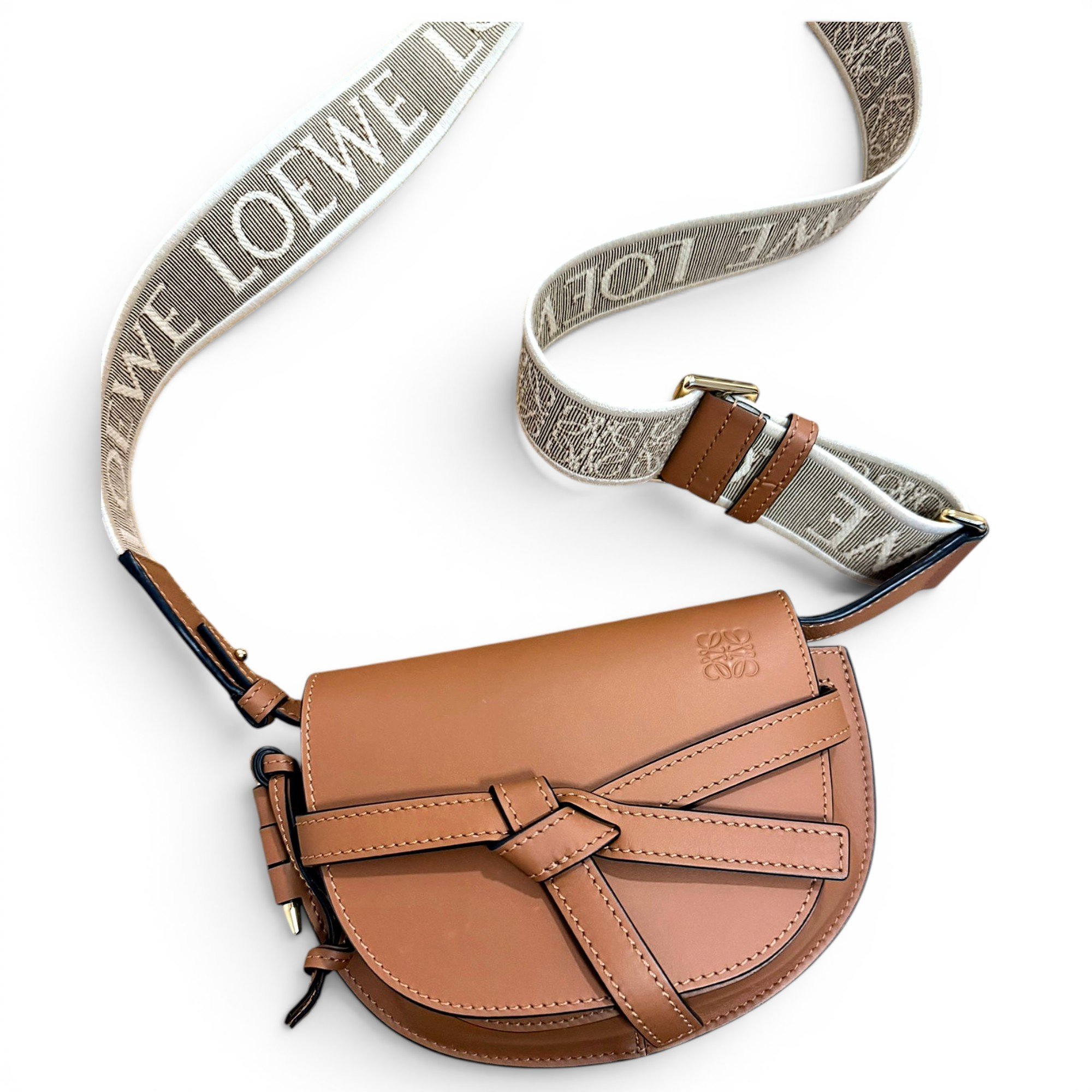 Gate leather crossbody bag