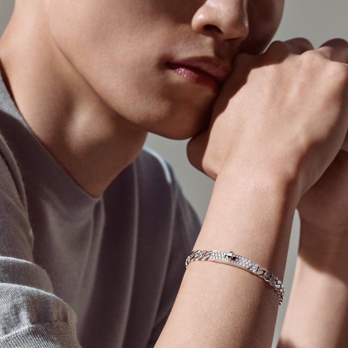 Sans Coloris Kelly Gourmette Bracelet, Very Small Model