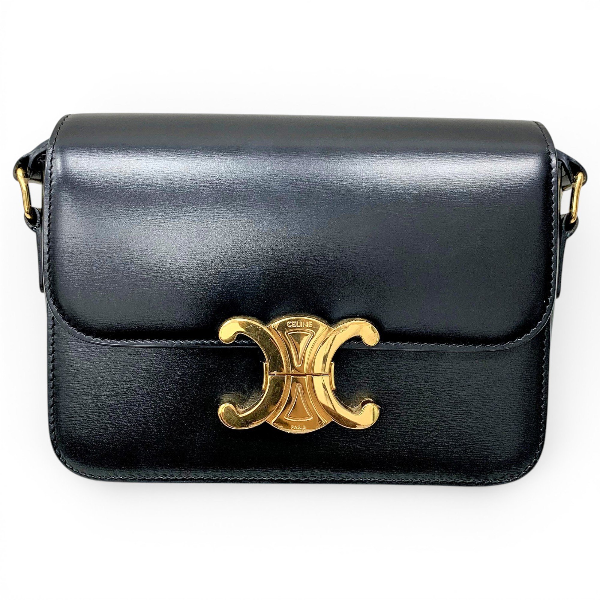 Triomphe leather handbag