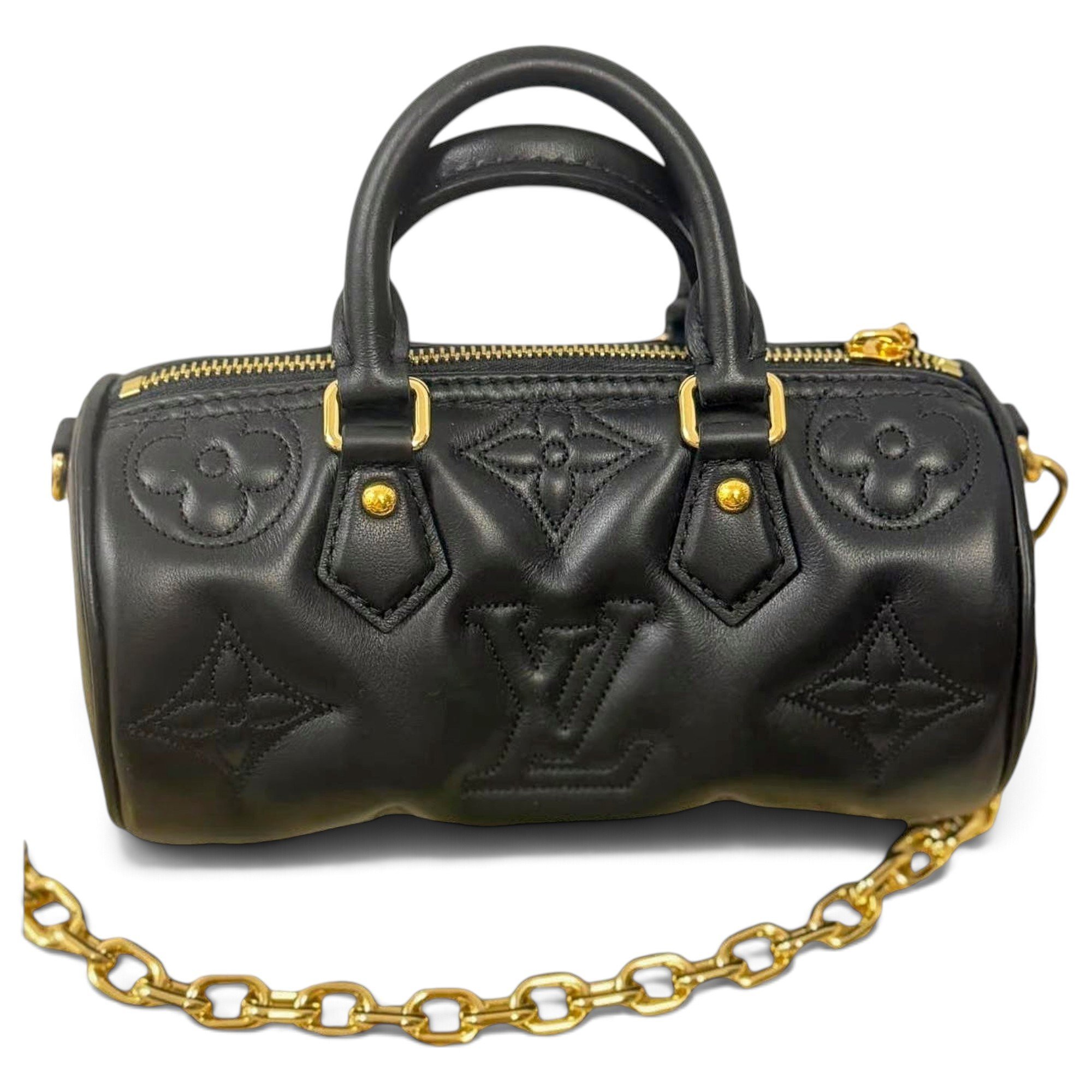 Papillon BB leather handbag