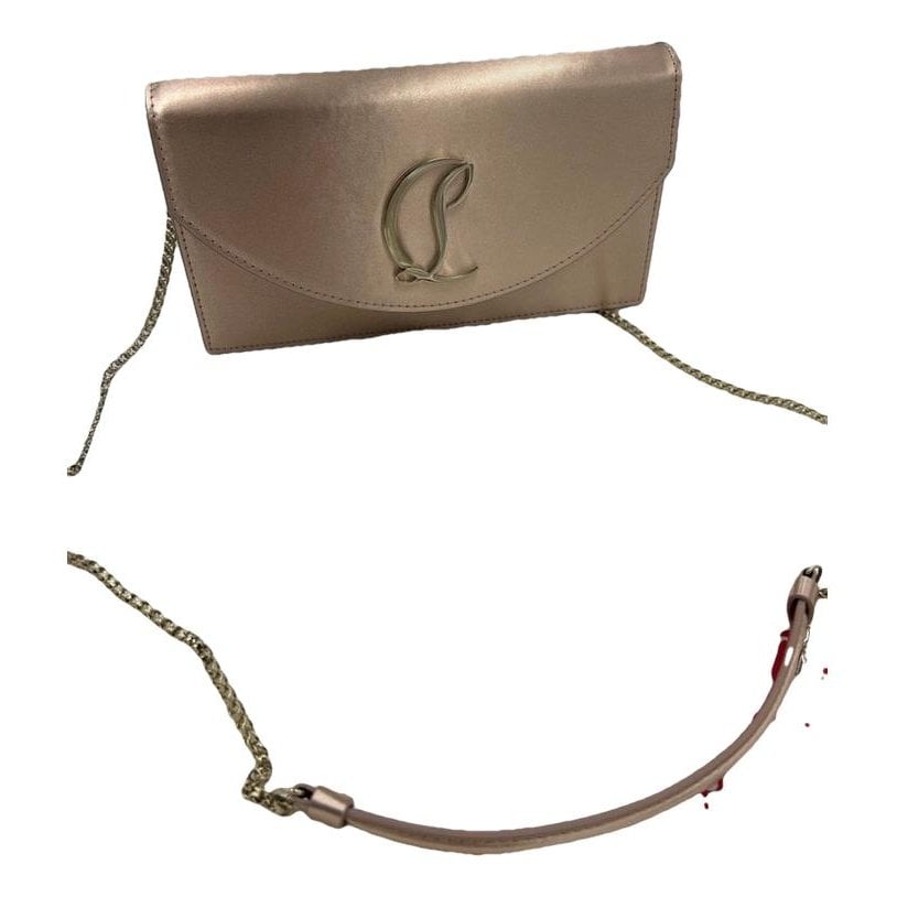 Leather clutch bag