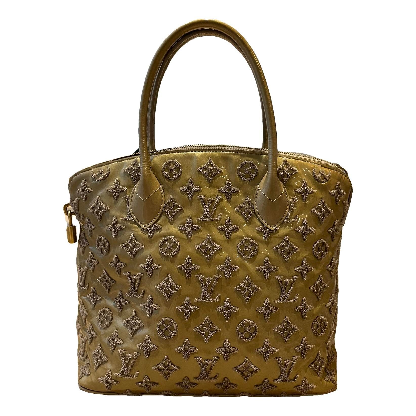 Lockit patent leather handbag