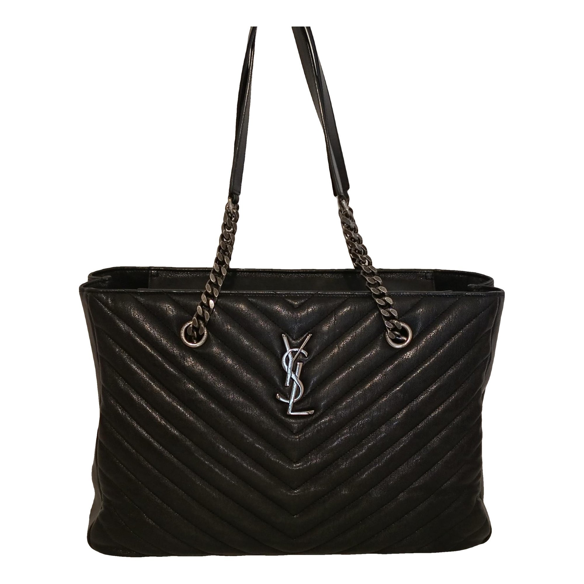 Shopping monogramme leather handbag