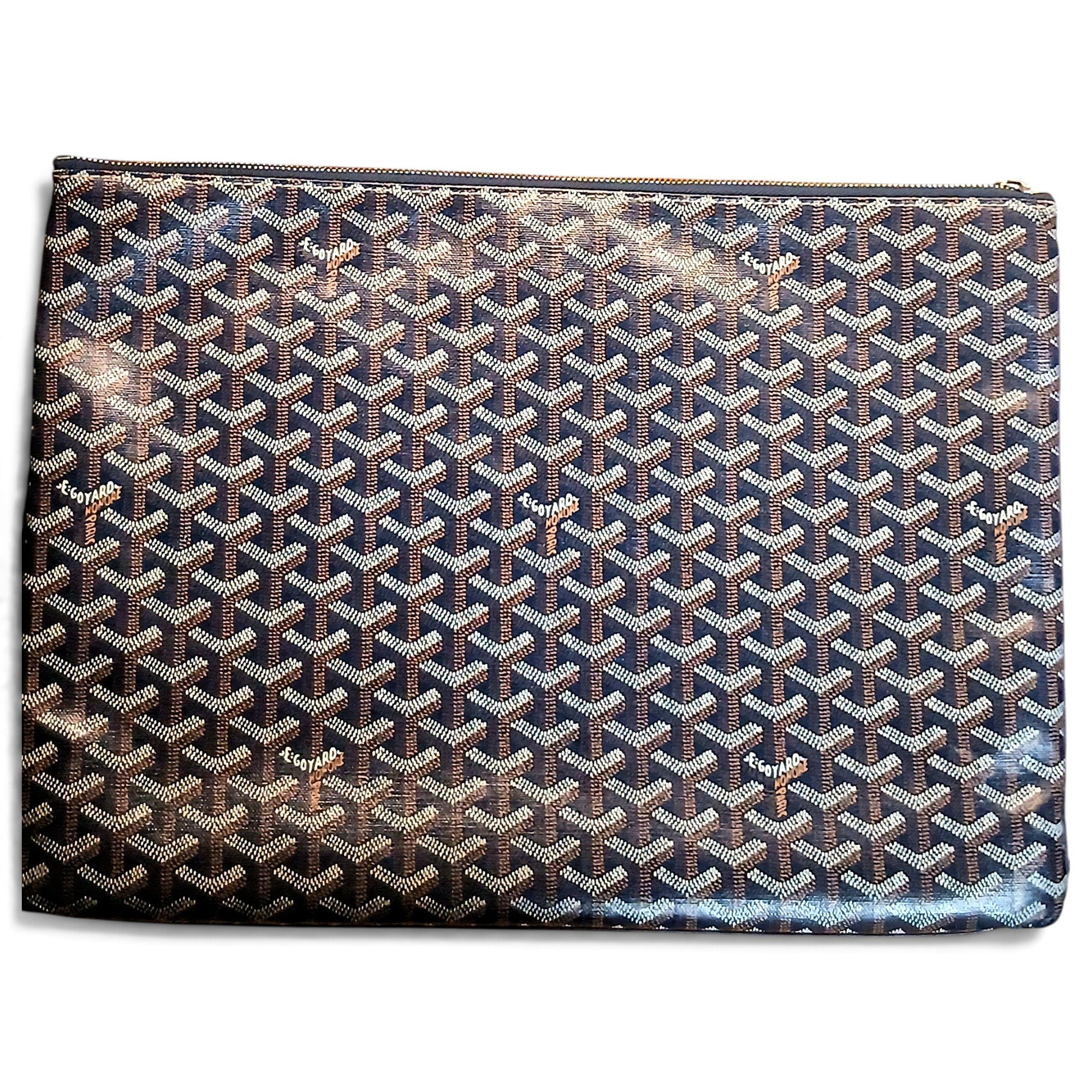 Sénat leather clutch bag