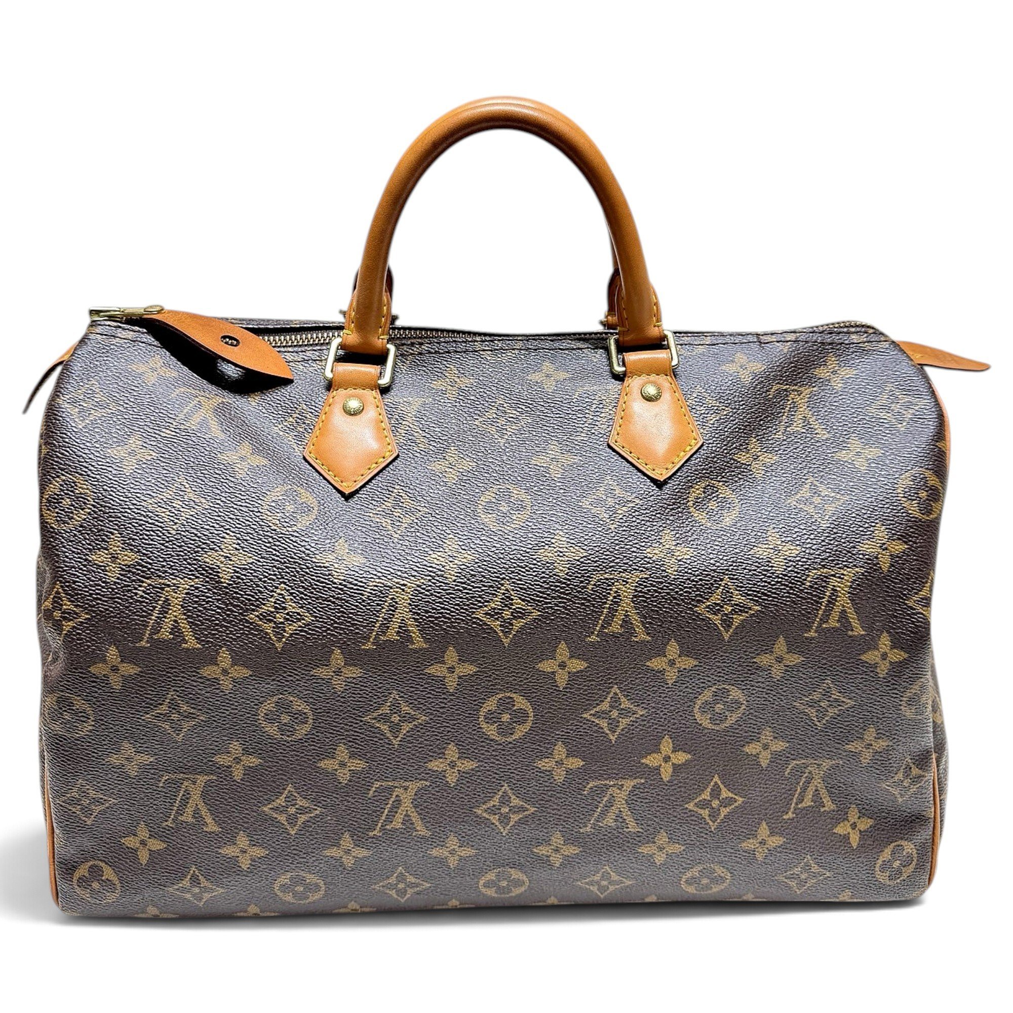 Speedy leather handbag
