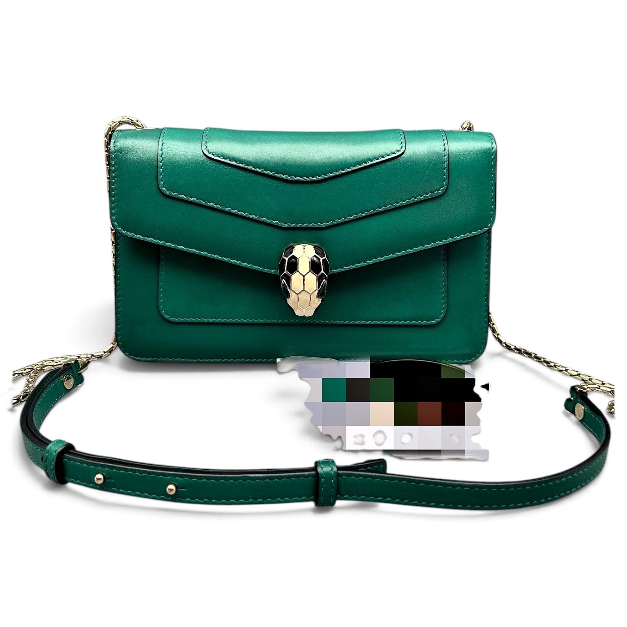 Serpenti leather crossbody bag
