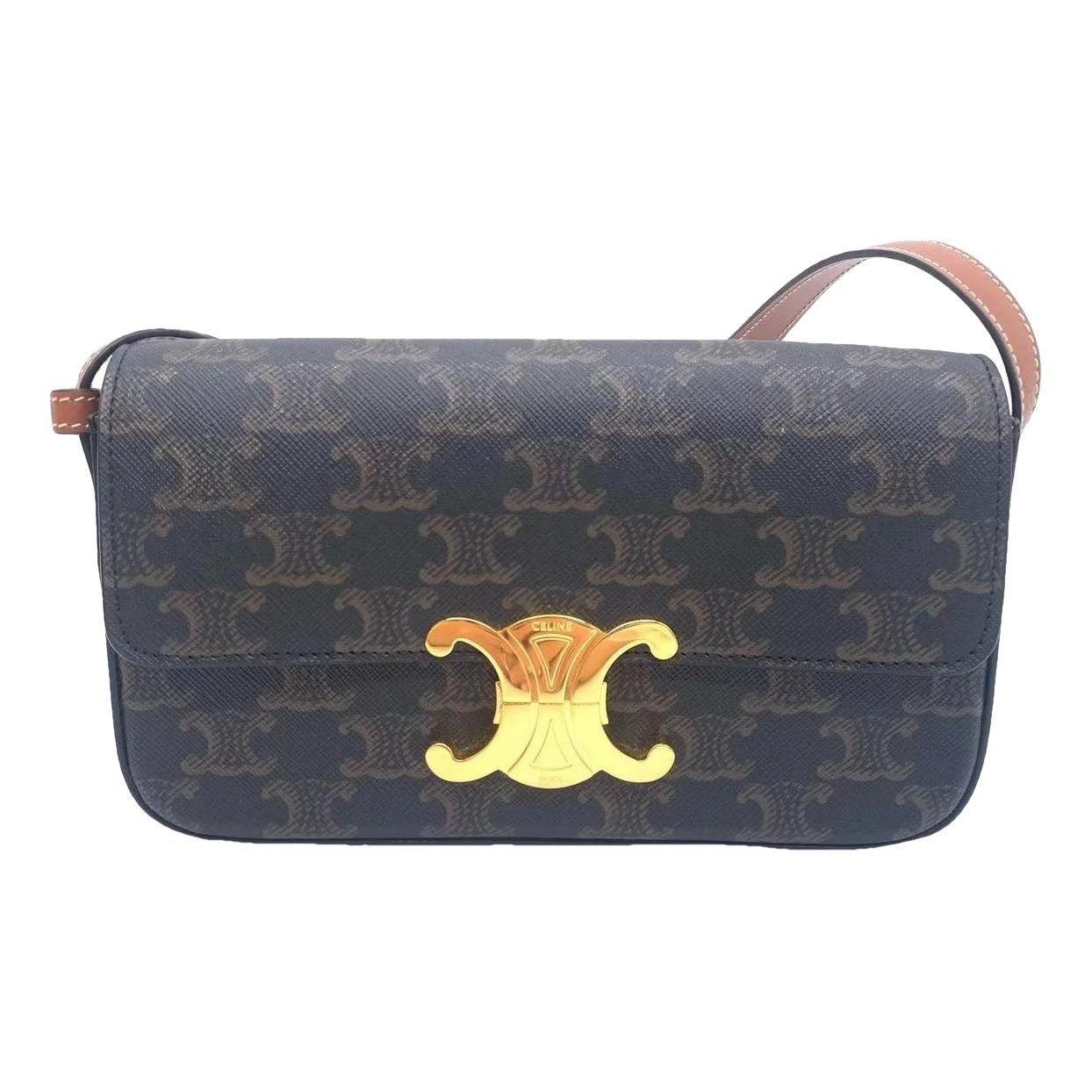 Triomphe Long leather handbag
