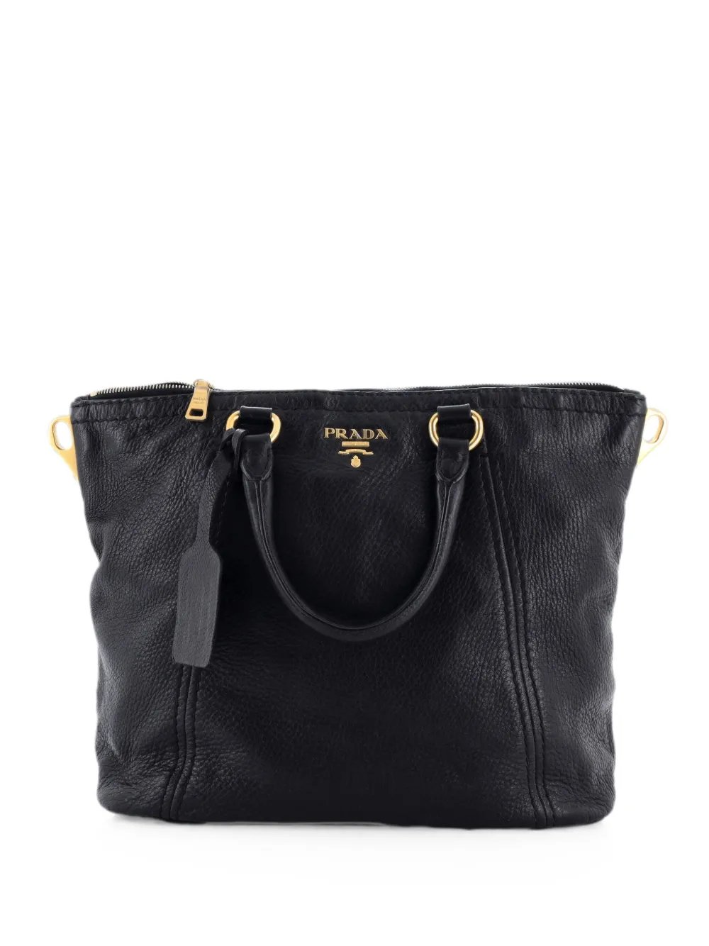 Top Zip Convertible Vitello Daino Large tote bag