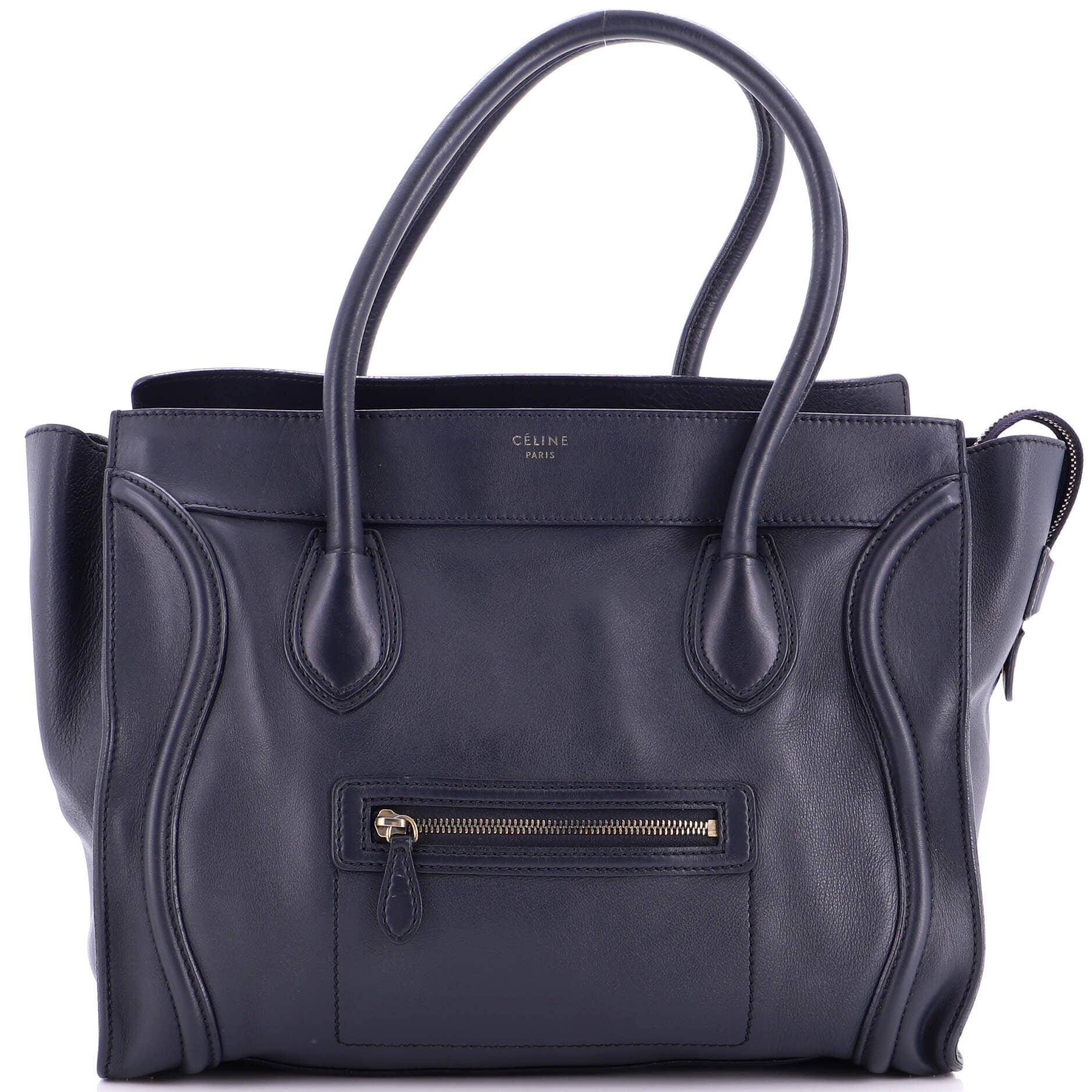 Celine Shoulder Luggage Bag Leather