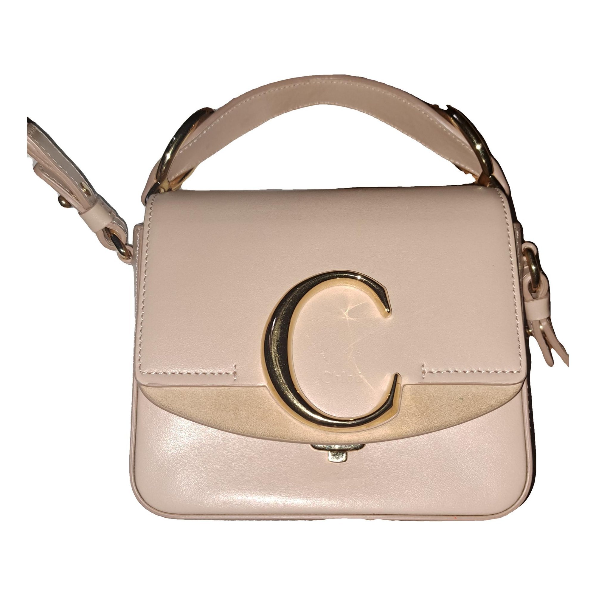 C leather crossbody bag