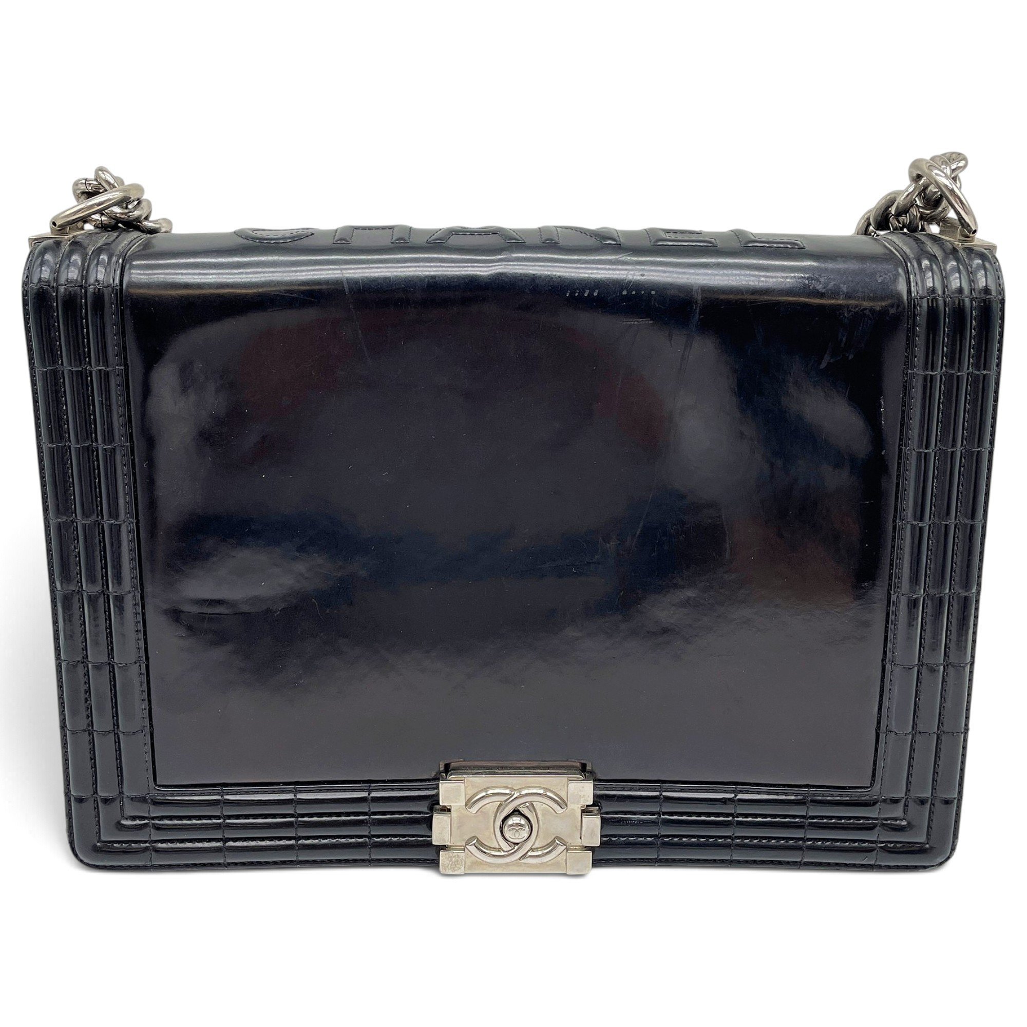 Boy patent leather handbag