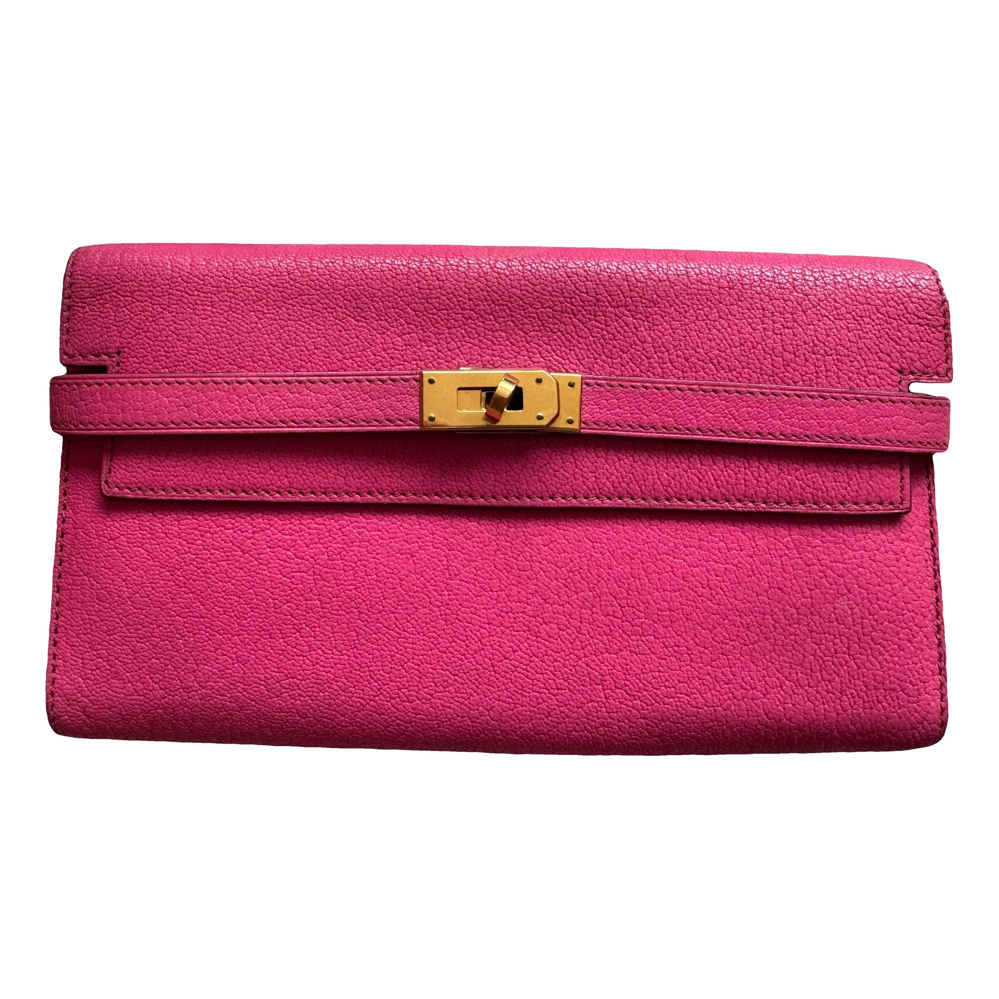 Leather clutch bag