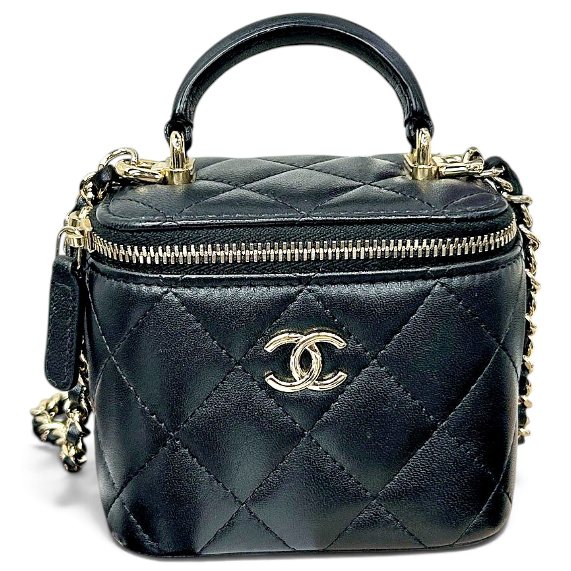 Trendy CC Vanity leather handbag