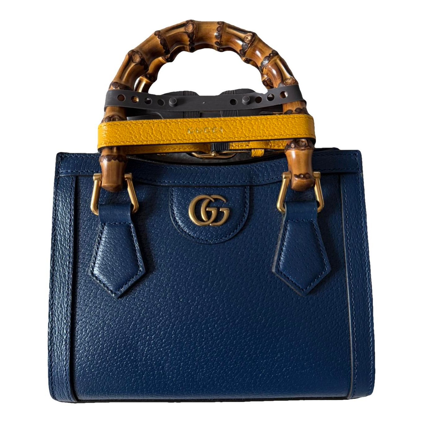 Leather clutch bag