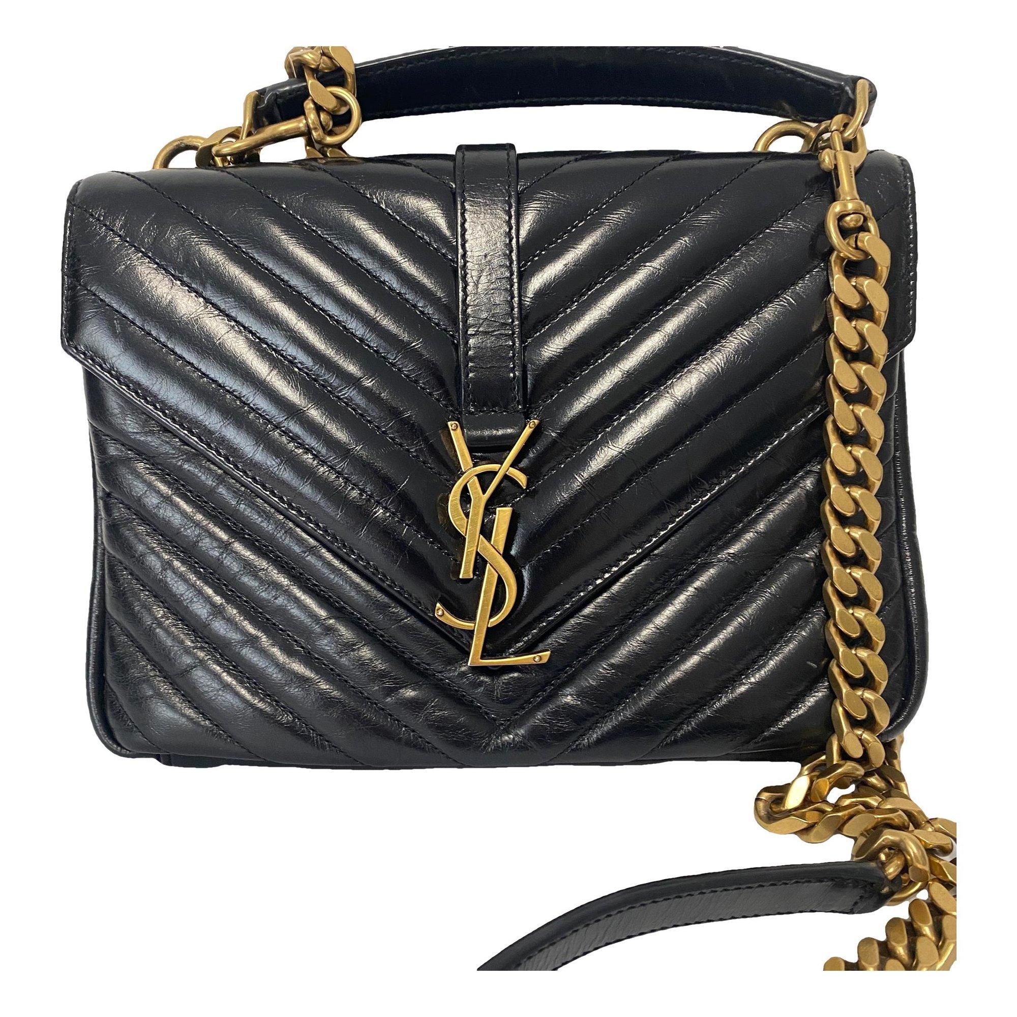 Collége monogramme leather handbag