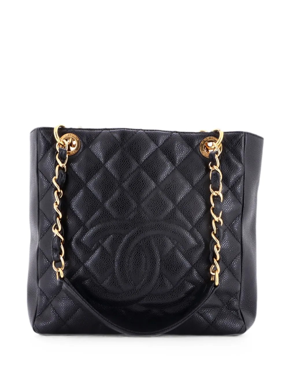 Petite Shopping Quilted Caviar tote bag