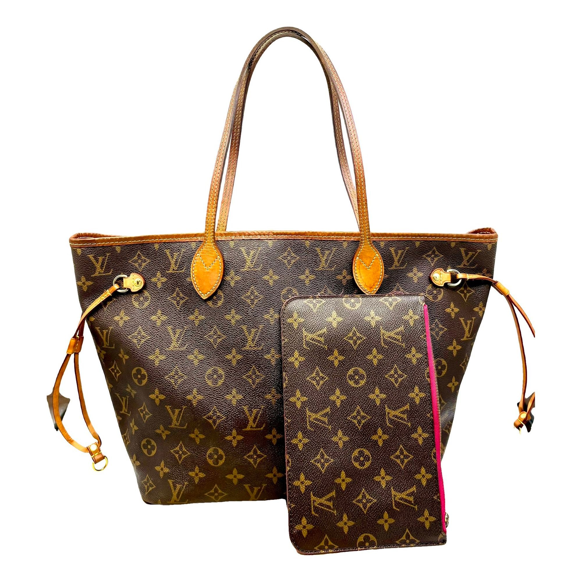 Louis Vuitton Neverfull leather tote