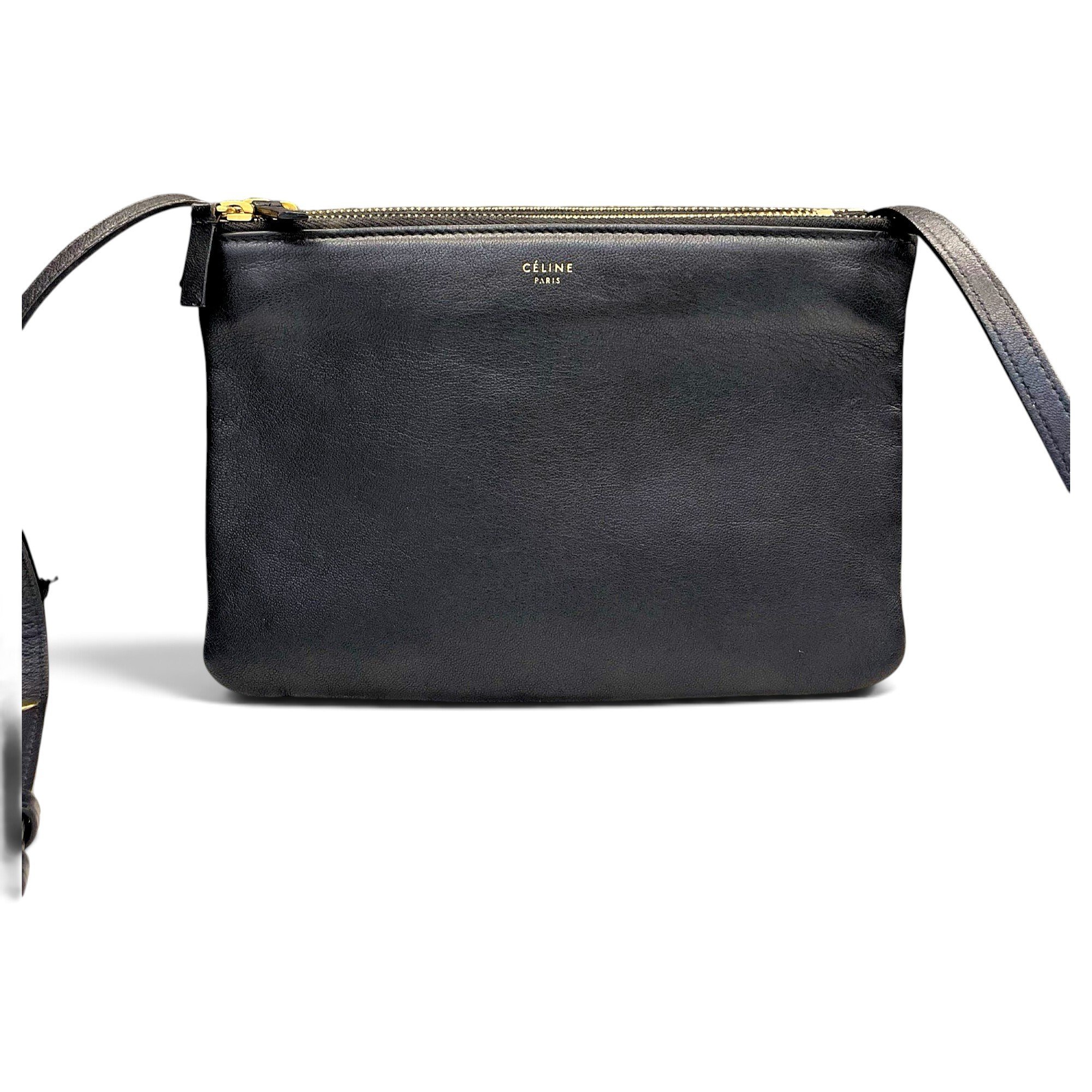 Trio leather crossbody bag
