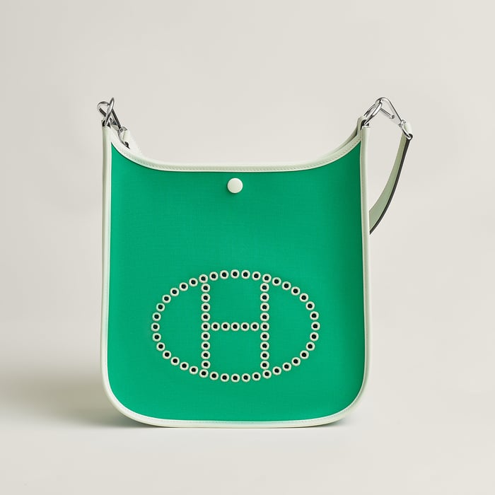 Hermès Neo Evelyne 29 bag Bleu Aztèque/menthe/vert Fizz