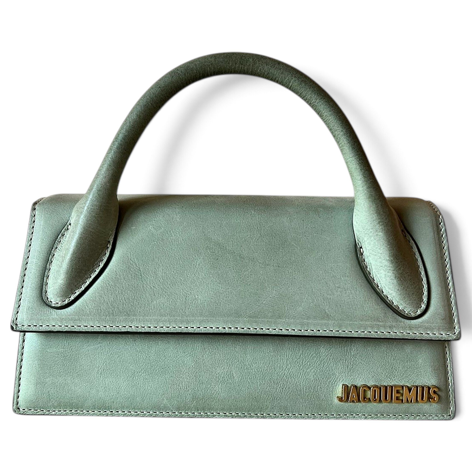 Leather clutch bag