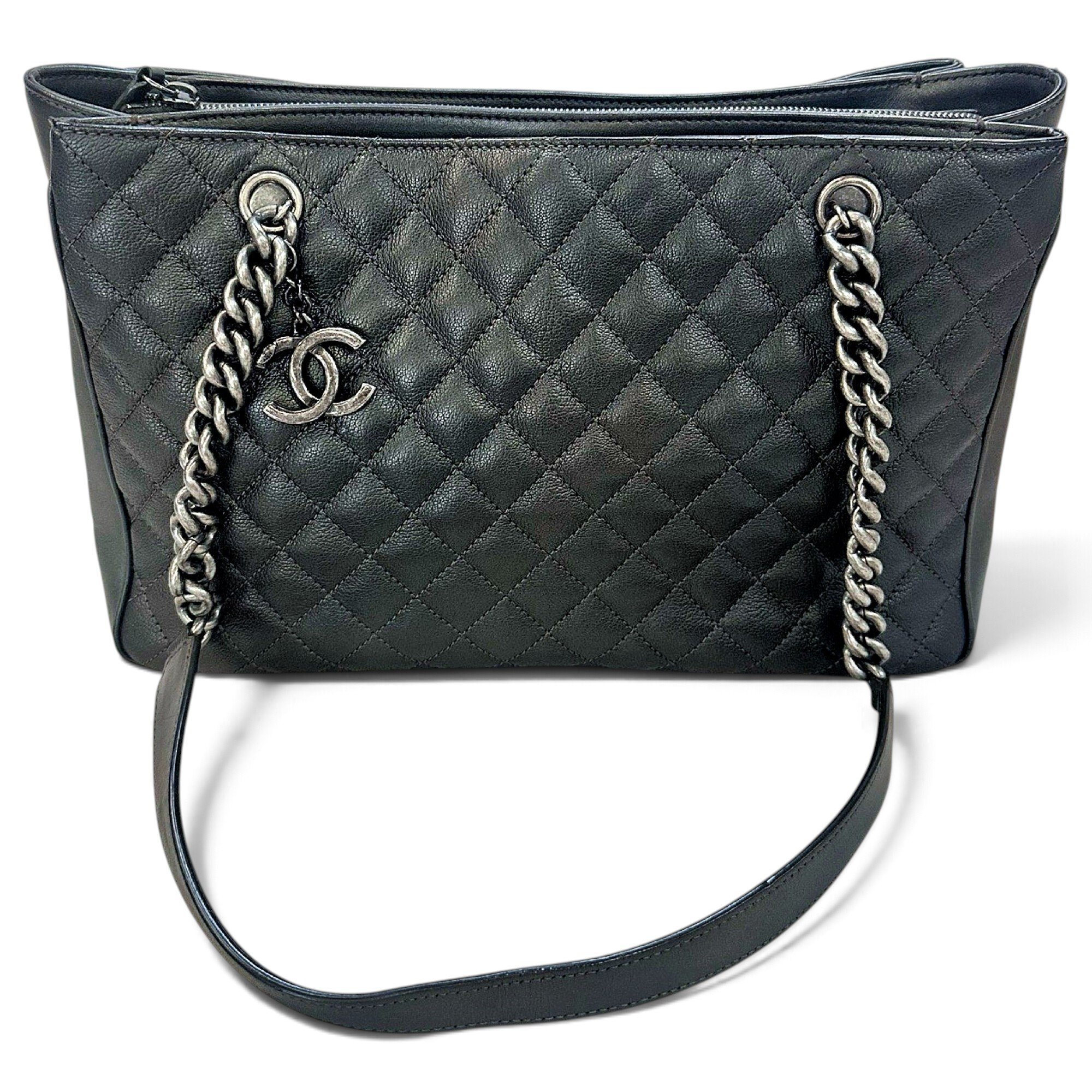 Executive leather tote