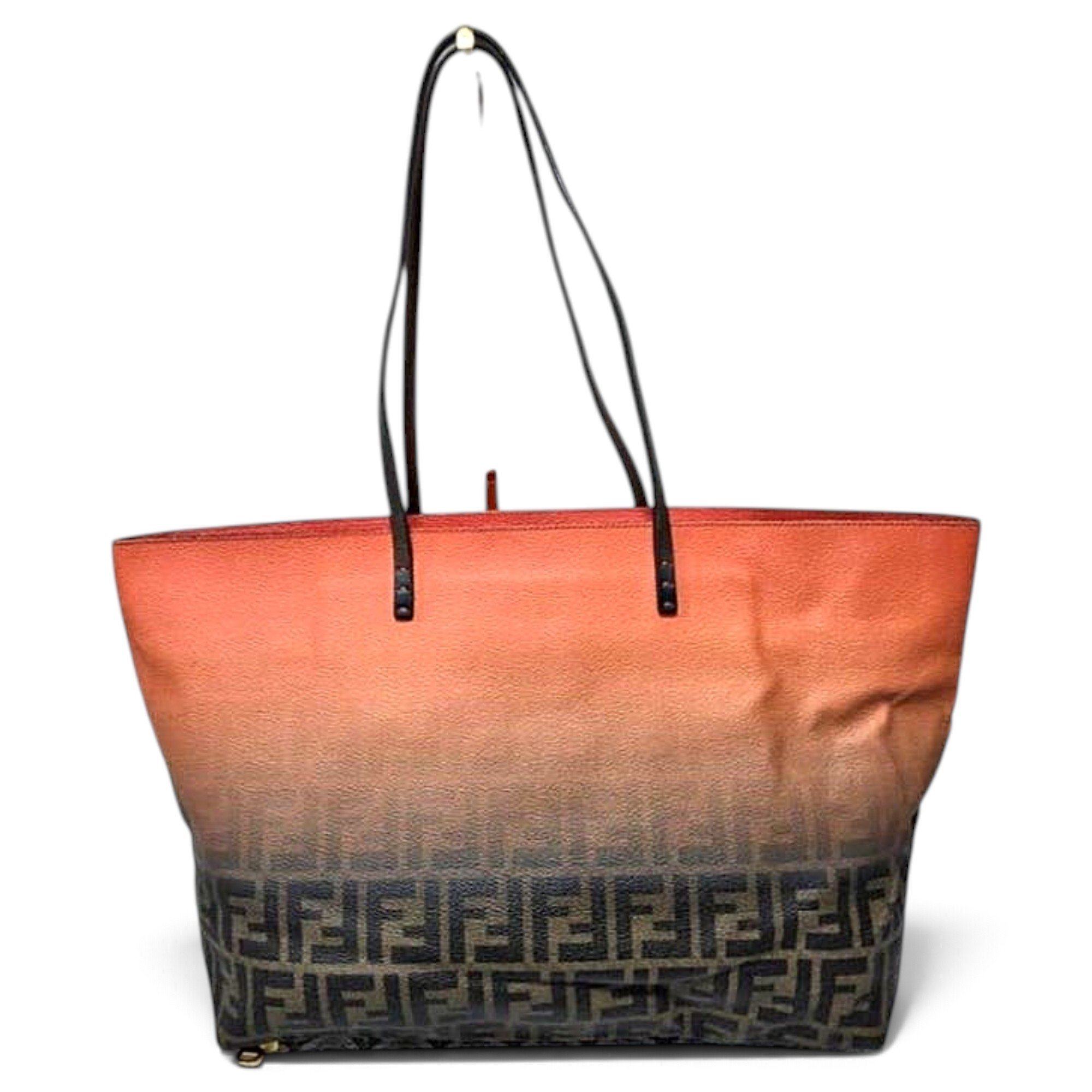 Fendi FF leather tote