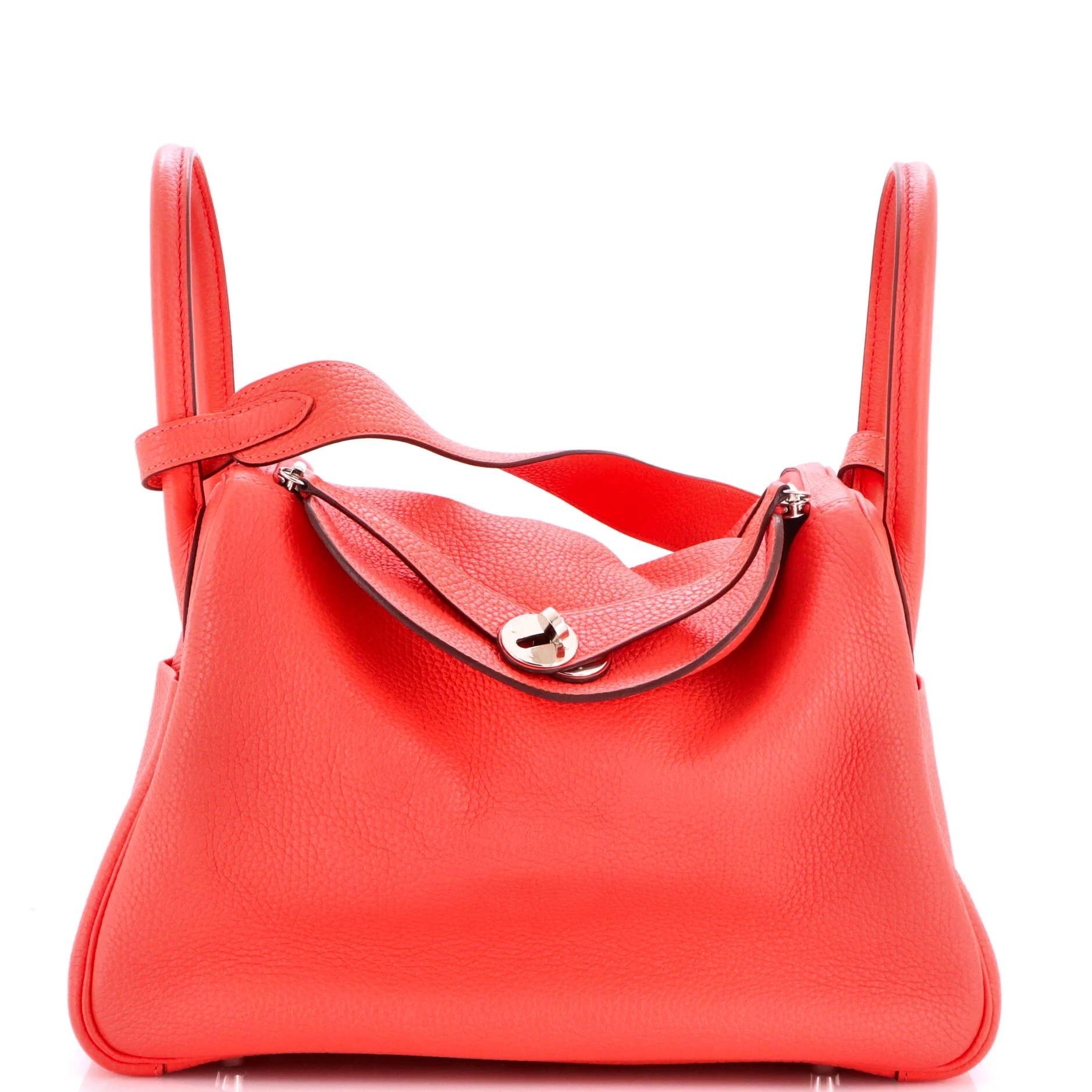 Hermes Lindy Handbag Clemence Leather 2017
