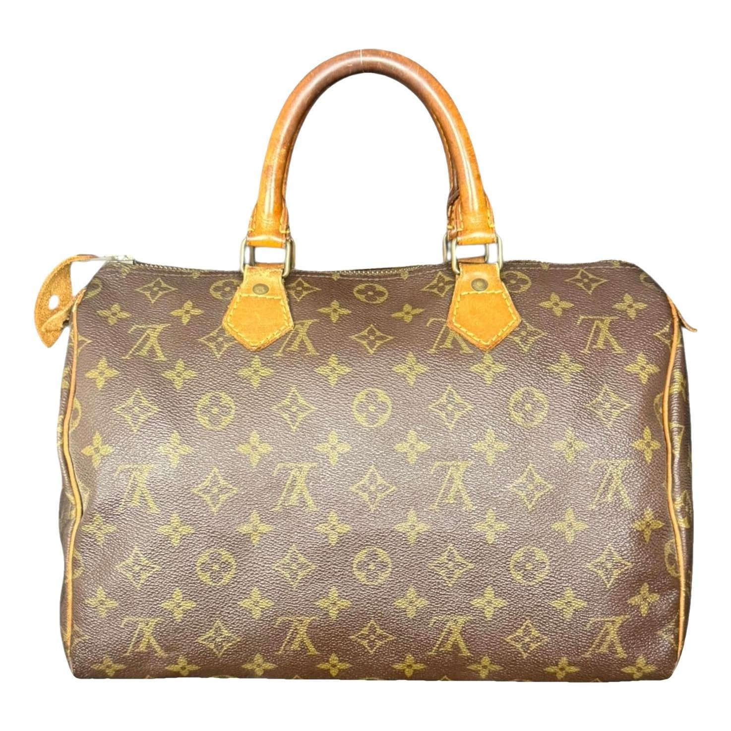 Speedy leather handbag
