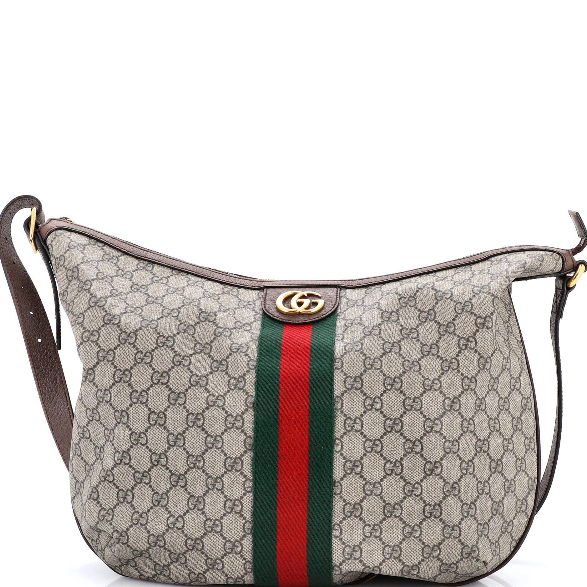 Gucci Ophidia Half Moon Hobo GG Coated Canvas Large