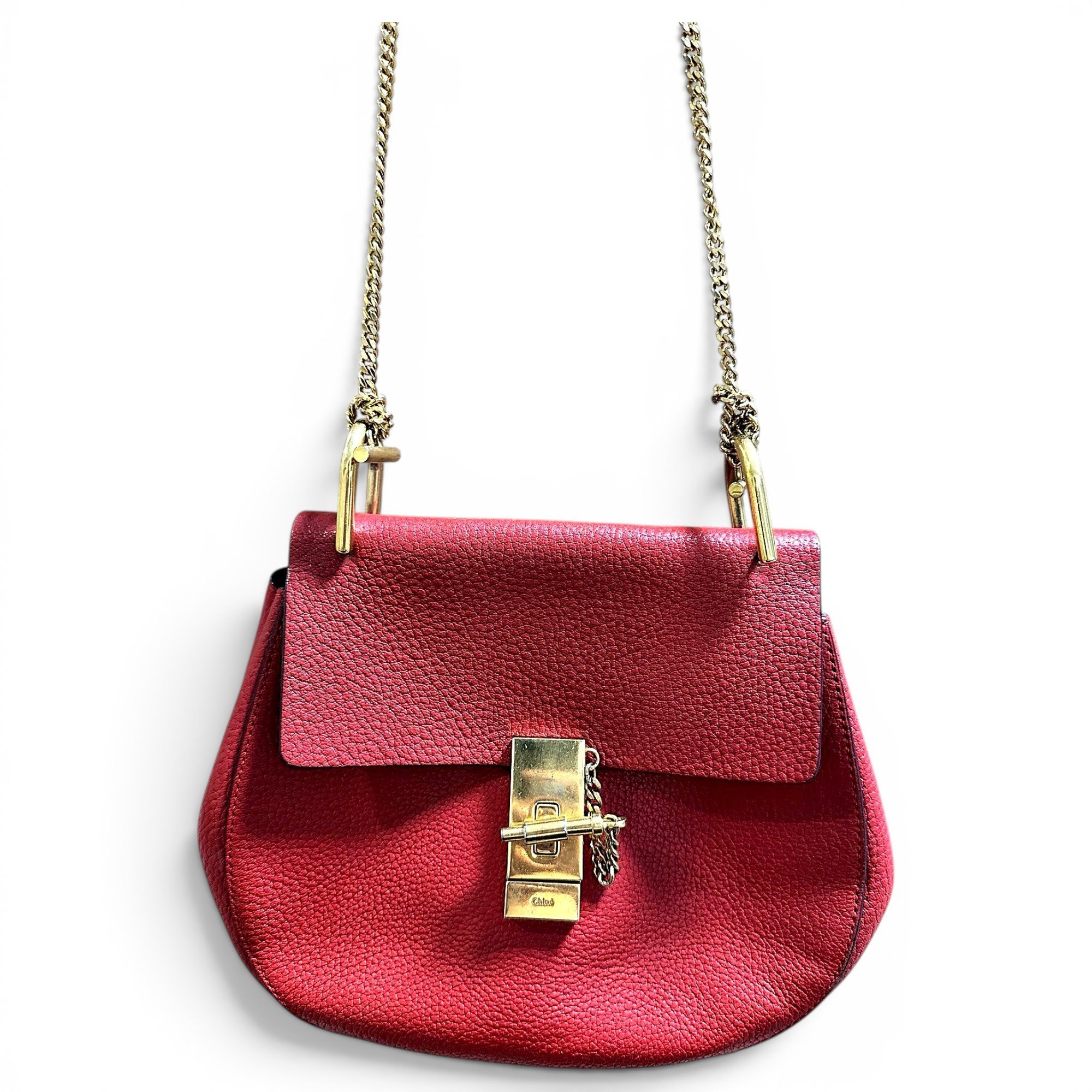 Drew leather crossbody bag