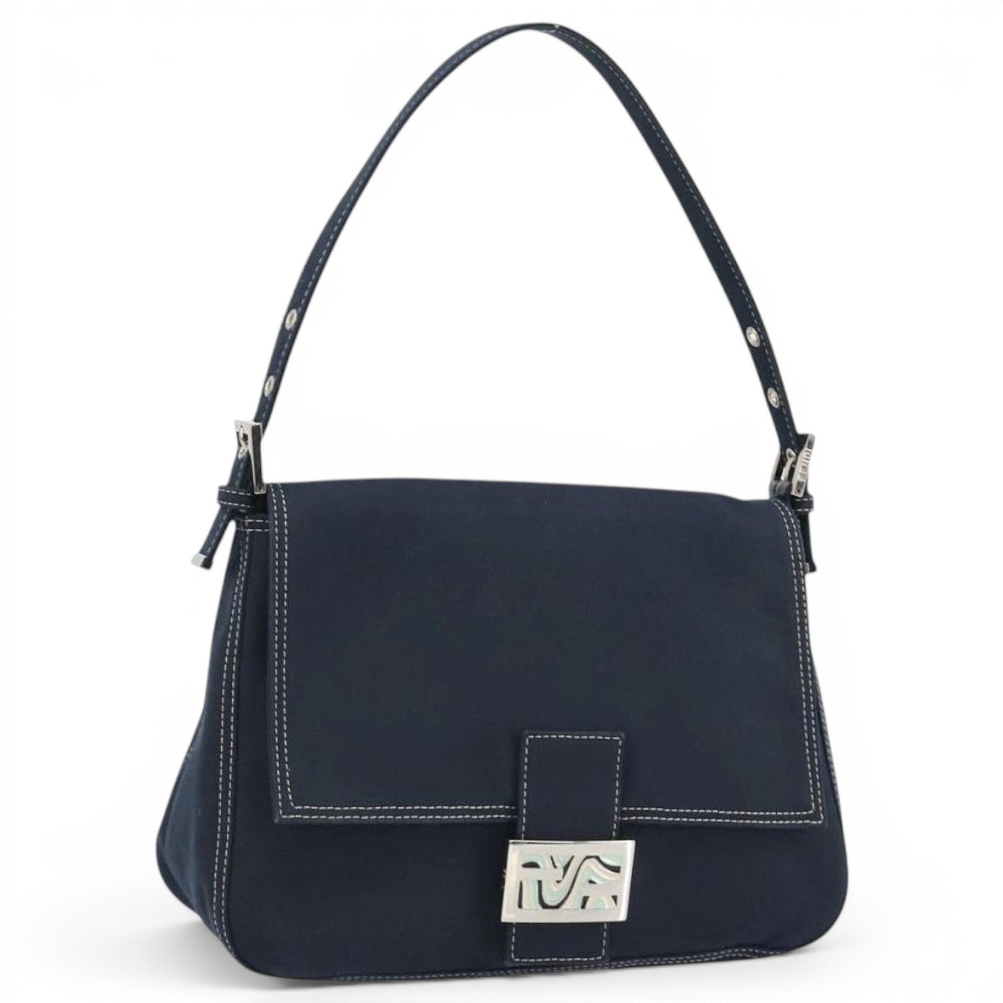 Fendi Mamma Baguette leather handbag
