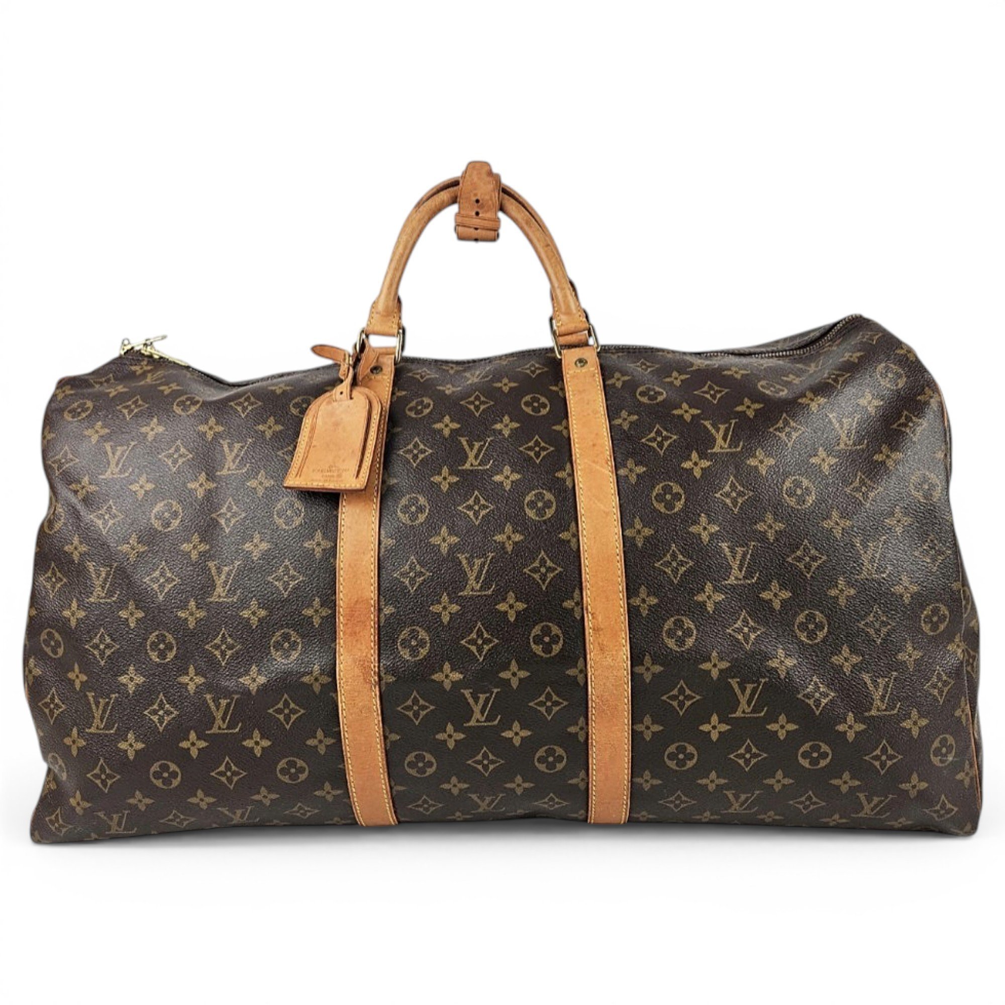 Leather travel bag