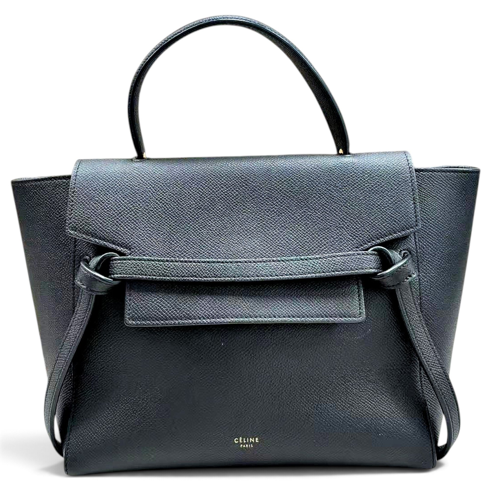 Belt leather handbag
