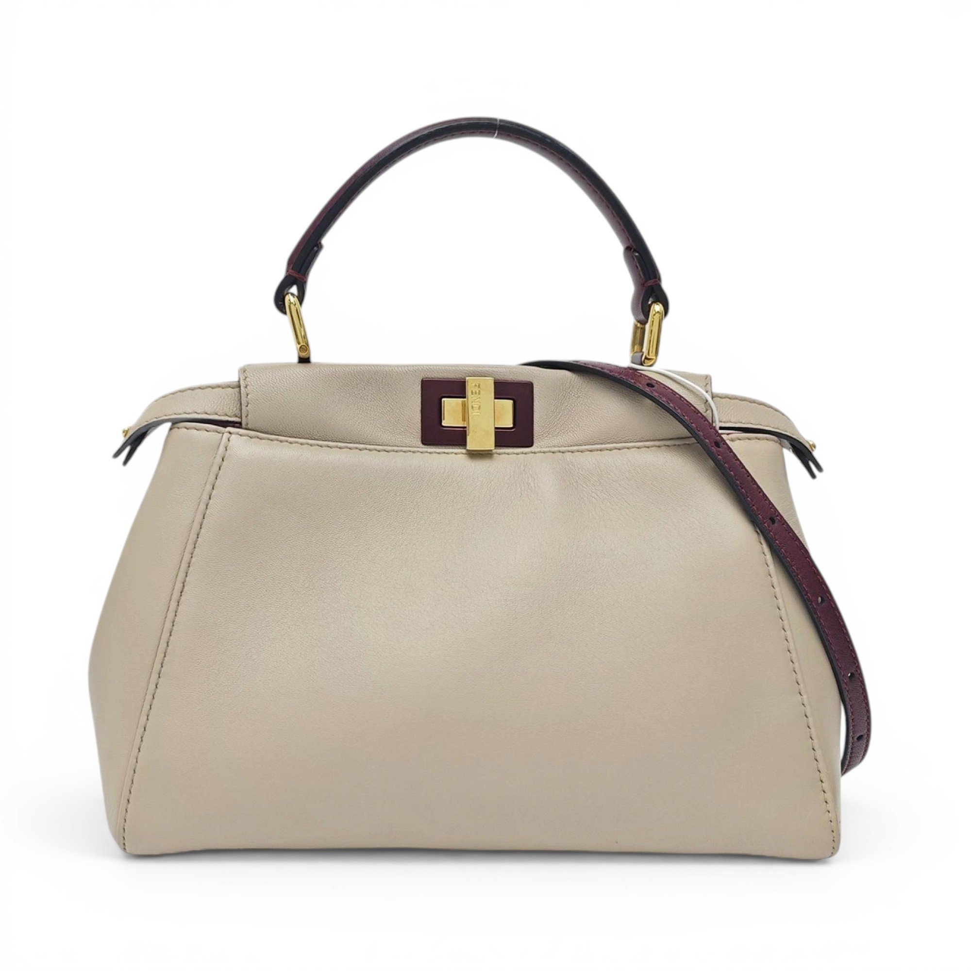 Peekaboo leather handbag