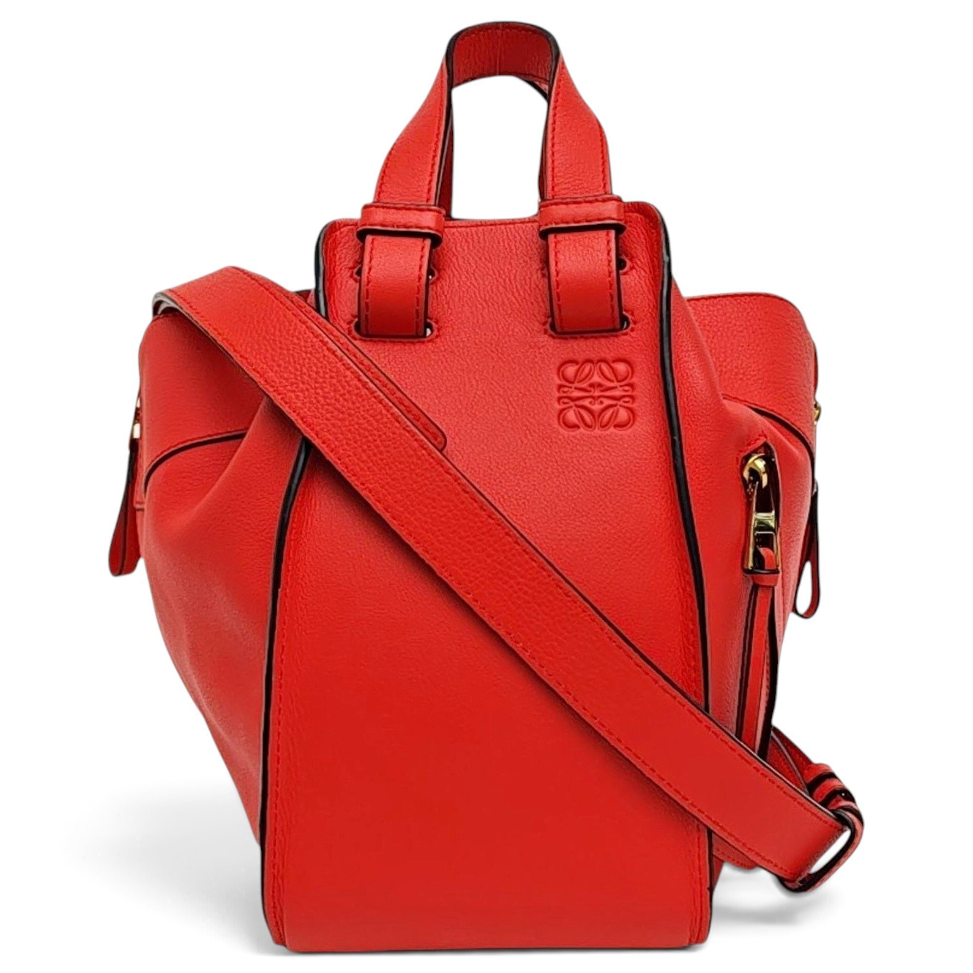 Hammock leather handbag
