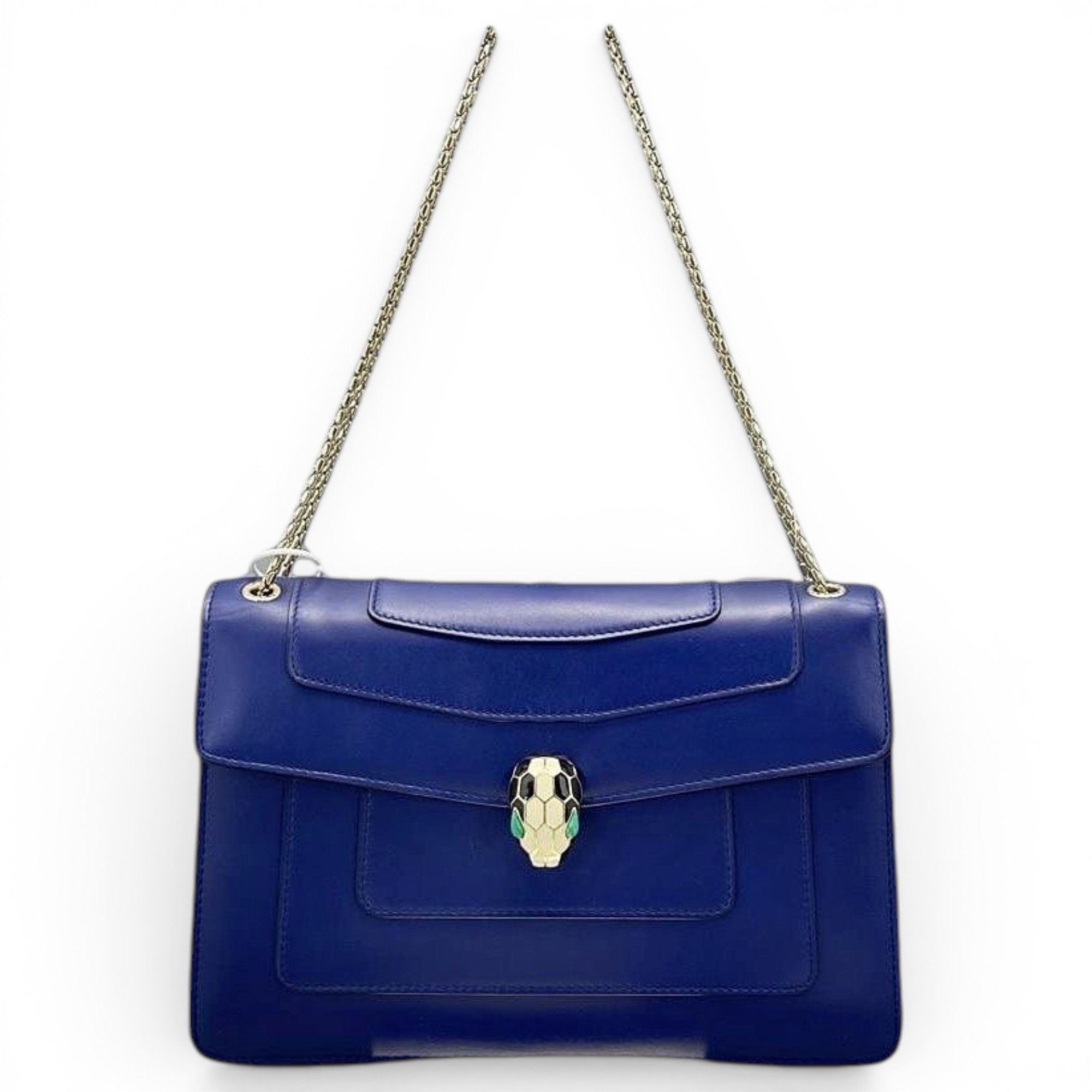 Serpenti leather handbag