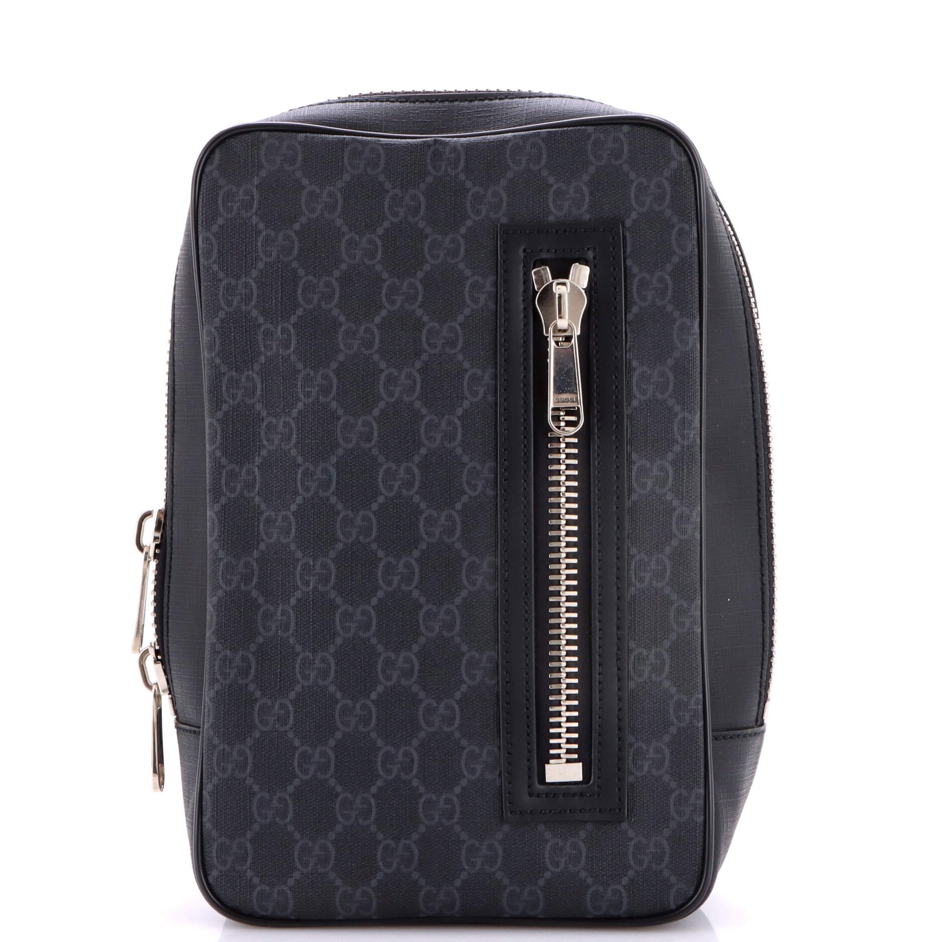 Soft Zip Sling Bag GG Coated Canvas Small